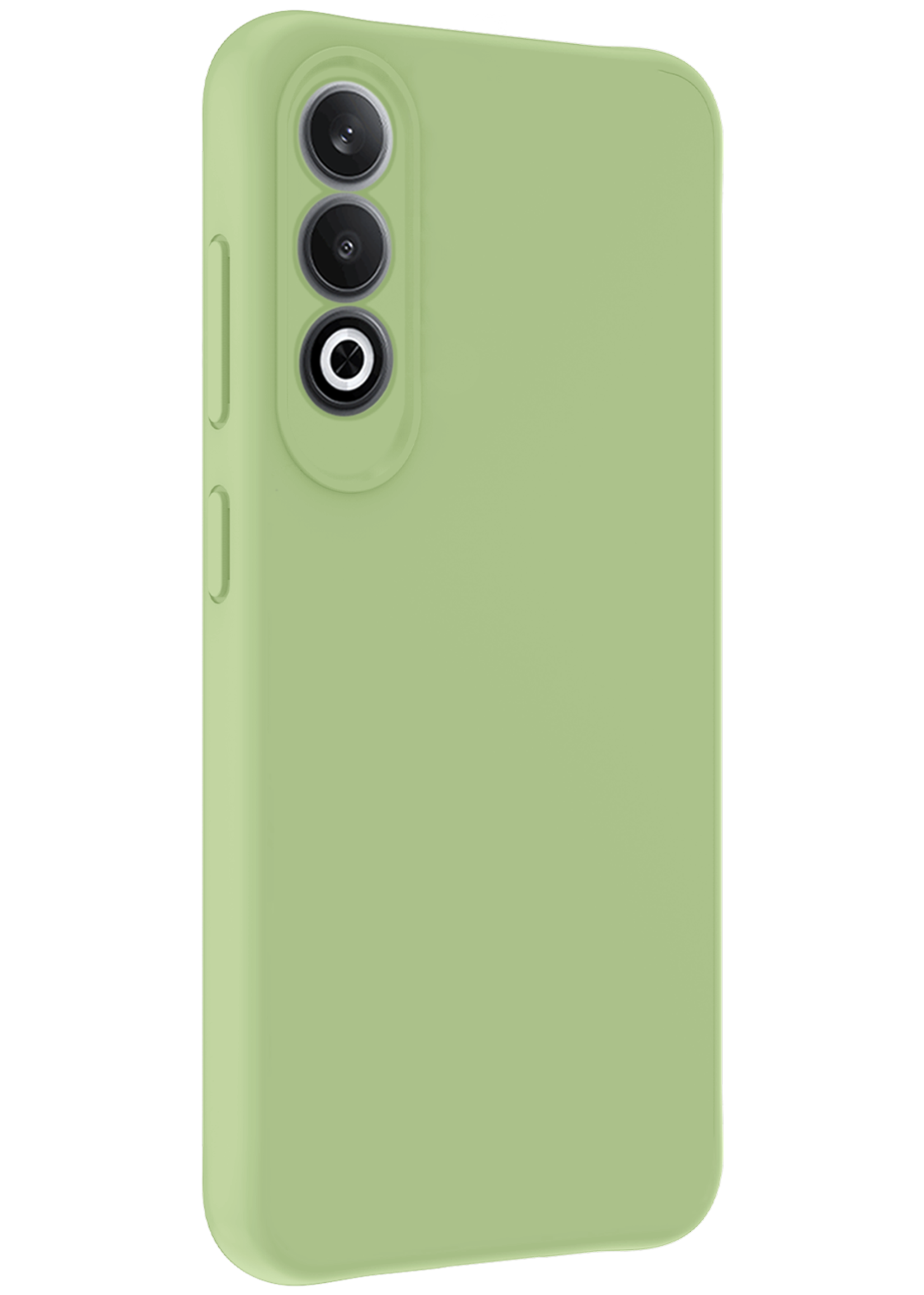 LUQ Hoesje Geschikt voor OnePlus Nord CE4 Hoesje Siliconen Case Hoes Met Screenprotector - Hoes Geschikt voor OnePlus Nord CE4 Hoes Cover Case - Groen