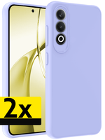 LUQ LUQ OnePlus Nord CE4 Hoesje Siliconen - Lichtblauw - 2 PACK