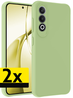 LUQ LUQ OnePlus Nord CE4 Hoesje Siliconen - Groen - 2 PACK