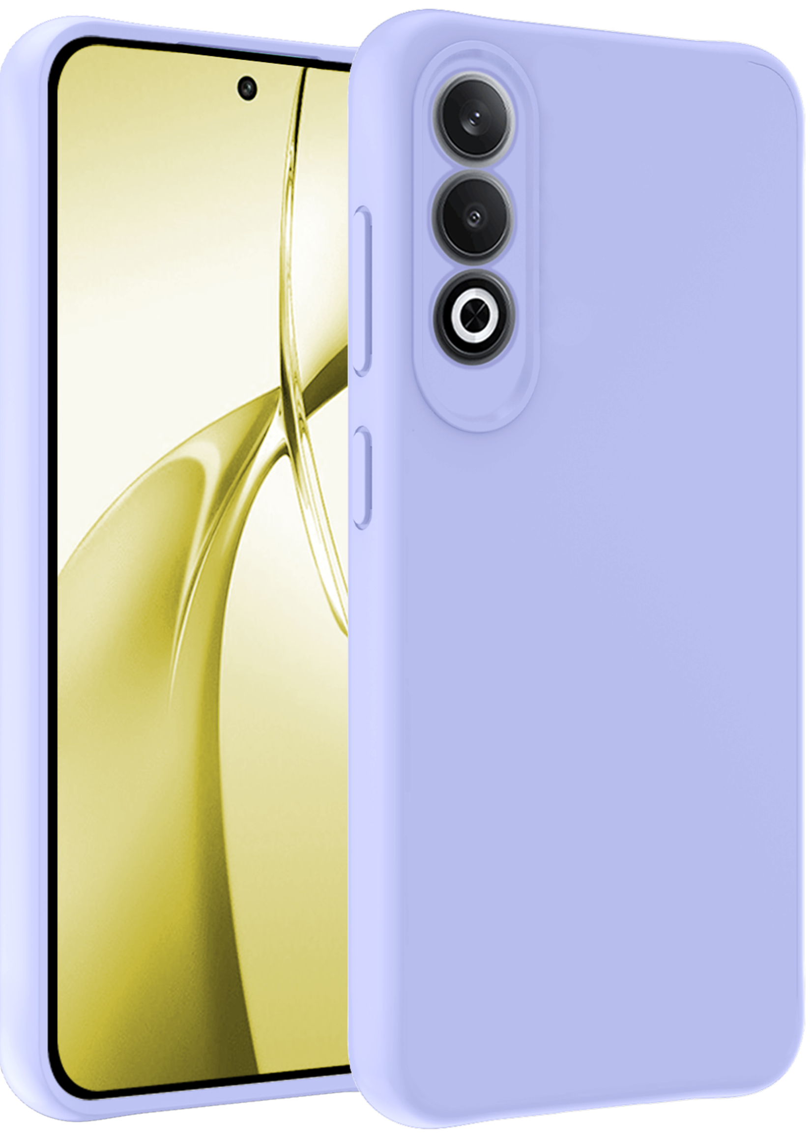 LUQ Hoesje Geschikt voor OnePlus Nord CE4 Hoesje Siliconen Case Hoes - Hoes Geschikt voor OnePlus Nord CE4 Hoes Cover Case - Lichtblauw