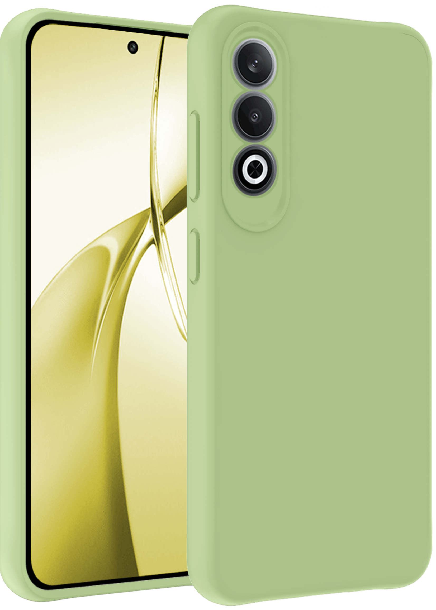 LUQ Hoesje Geschikt voor OnePlus Nord CE4 Hoesje Siliconen Case Hoes - Hoes Geschikt voor OnePlus Nord CE4 Hoes Cover Case - Groen