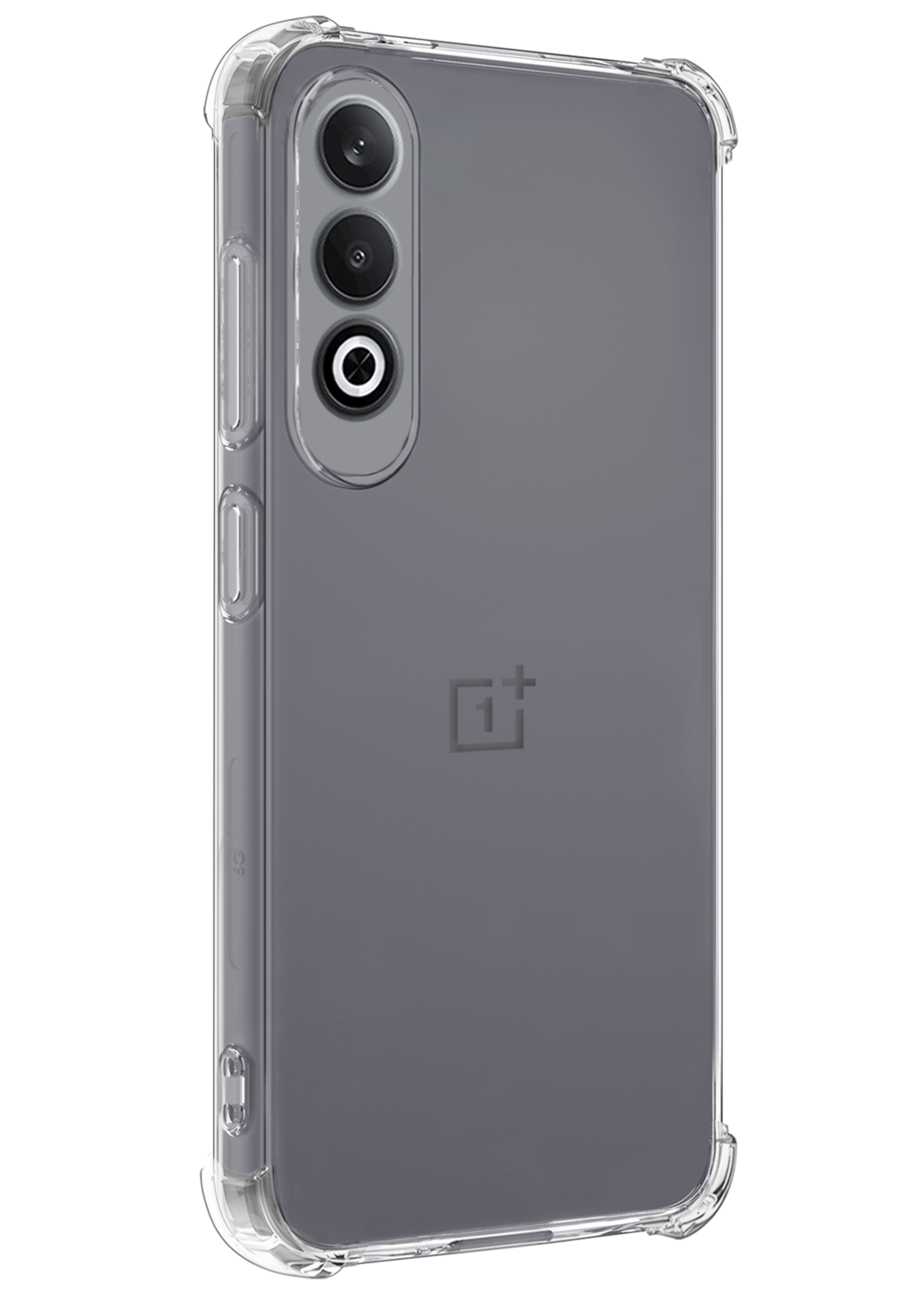 LUQ Hoesje Geschikt voor OnePlus Nord CE4 Hoesje Siliconen Shock Proof Case Hoes Met 2x Screenprotector - Hoes Geschikt voor OnePlus Nord CE4 Hoes Cover Case Shockproof - Transparant