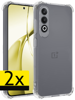 LUQ LUQ OnePlus Nord CE4 Hoesje Shockproof - Transparant - 2 PACK