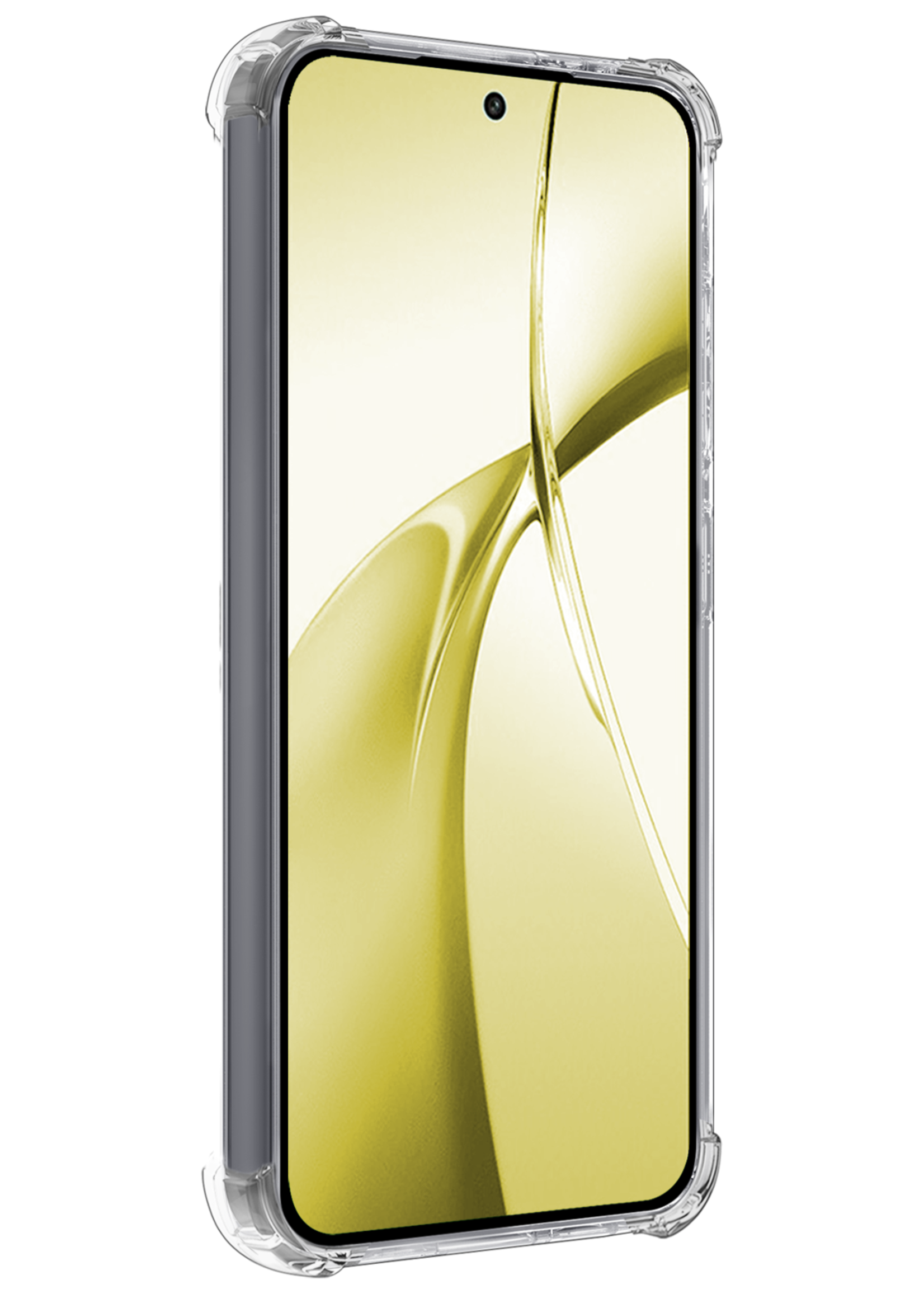 LUQ Hoesje Geschikt voor OnePlus Nord CE4 Hoesje Siliconen Shock Proof Case Hoes - Hoes Geschikt voor OnePlus Nord CE4 Hoes Cover Case Shockproof - Transparant - 2 PACK