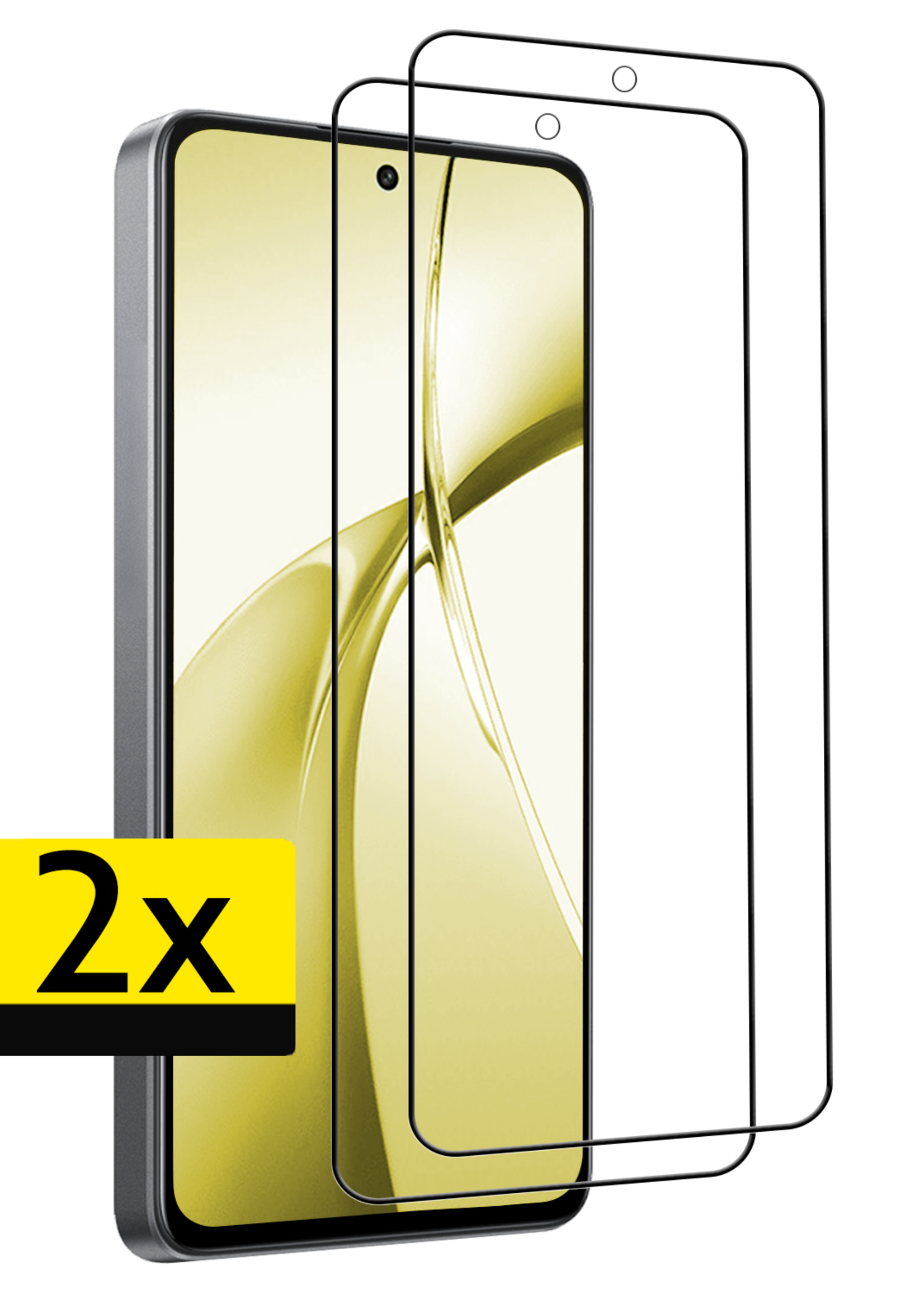 LUQ Screenprotector Geschikt voor OnePlus Nord CE4 Screenprotector Glas Gehard Tempered Glass Full Cover - Screenprotector Geschikt voor OnePlus Nord CE4 Screen Protector Screen Cover - 2 PACK