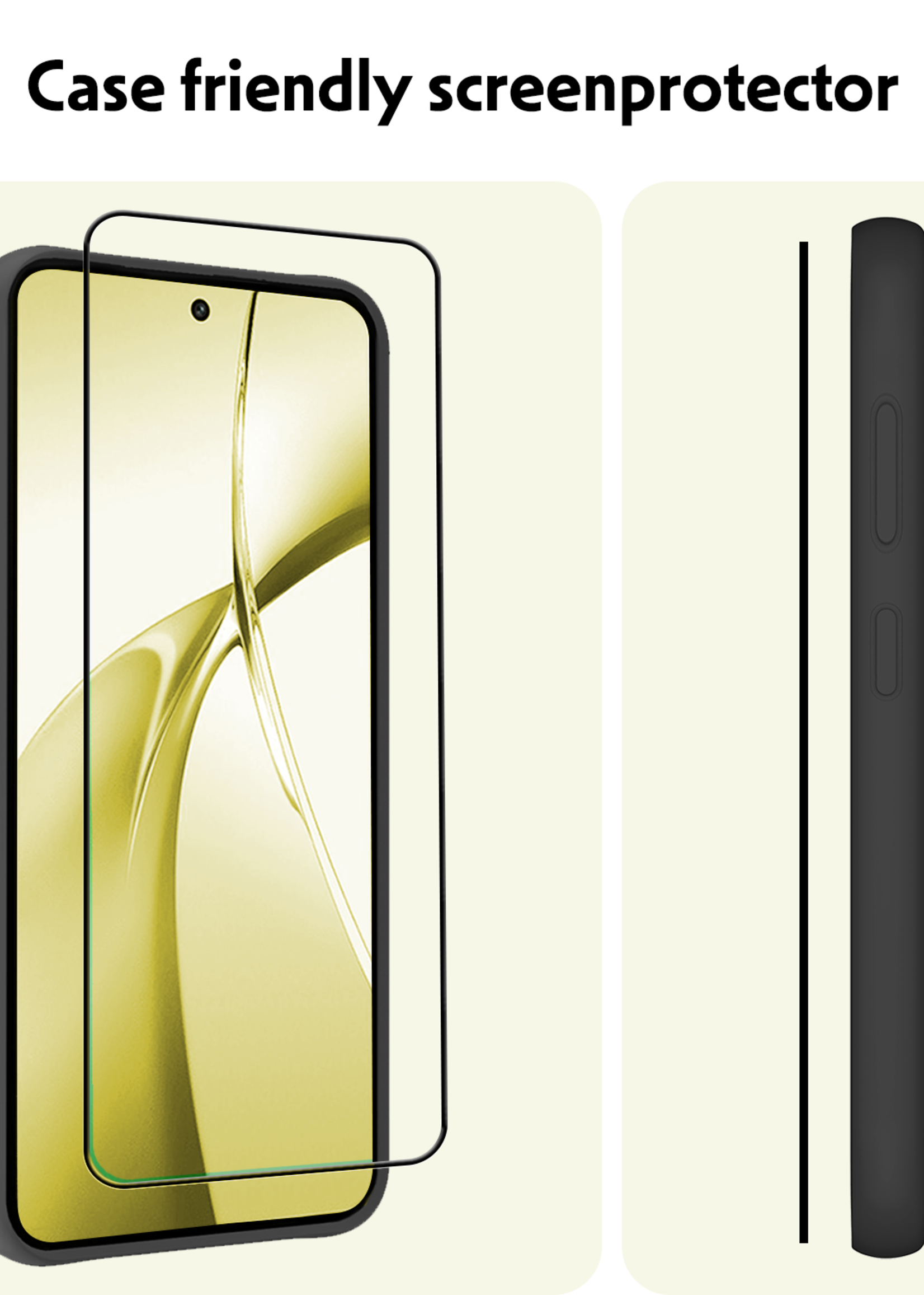 LUQ Screenprotector Geschikt voor OnePlus Nord CE4 Screenprotector Glas Gehard Tempered Glass Full Cover - Screenprotector Geschikt voor OnePlus Nord CE4 Screen Protector Screen Cover - 2 PACK