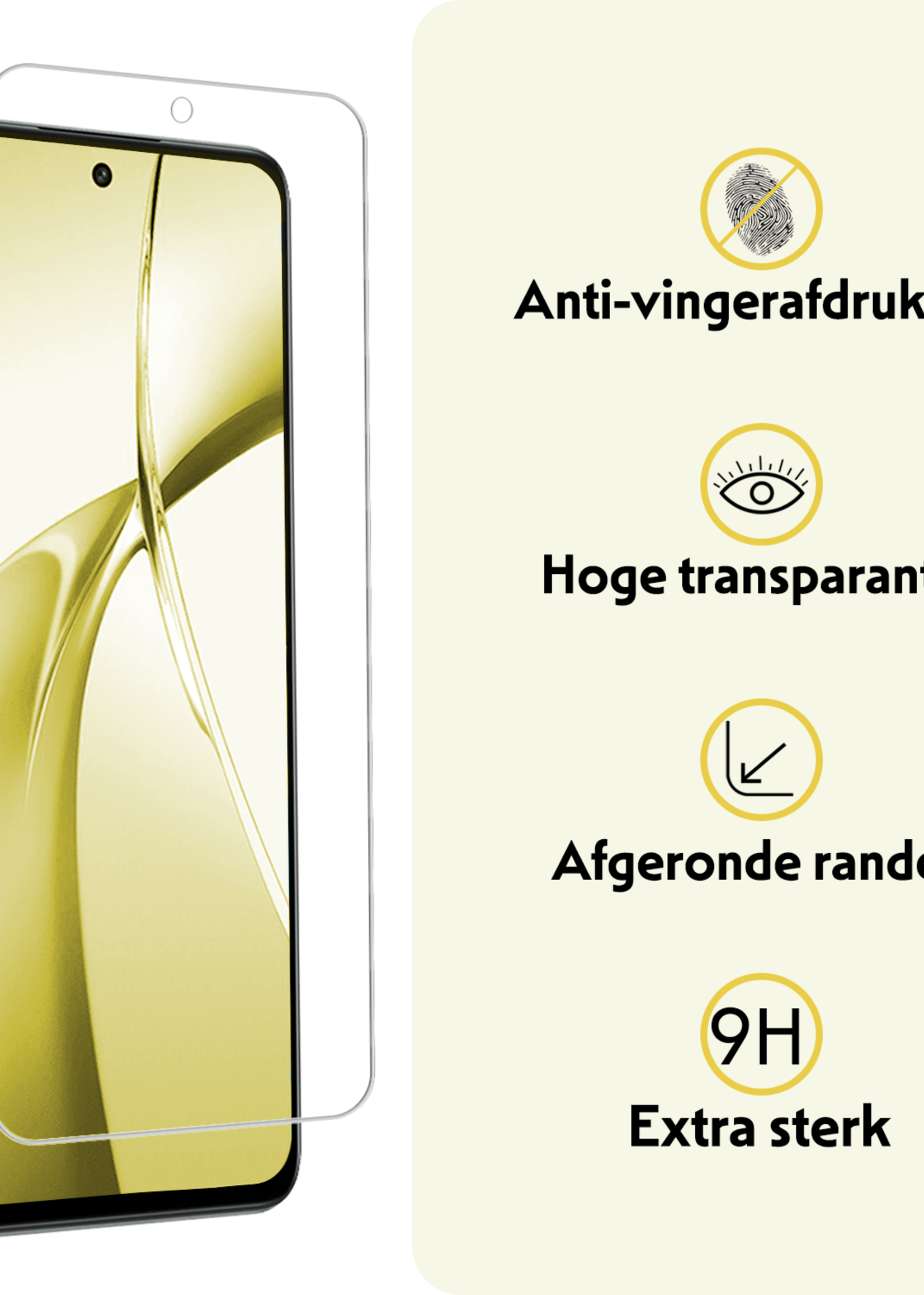 LUQ Screenprotector Geschikt voor OnePlus Nord CE4 Screenprotector Glas Gehard Tempered Glass - Screenprotector Geschikt voor OnePlus Nord CE4 Screen Protector Screen Cover - 2 PACK