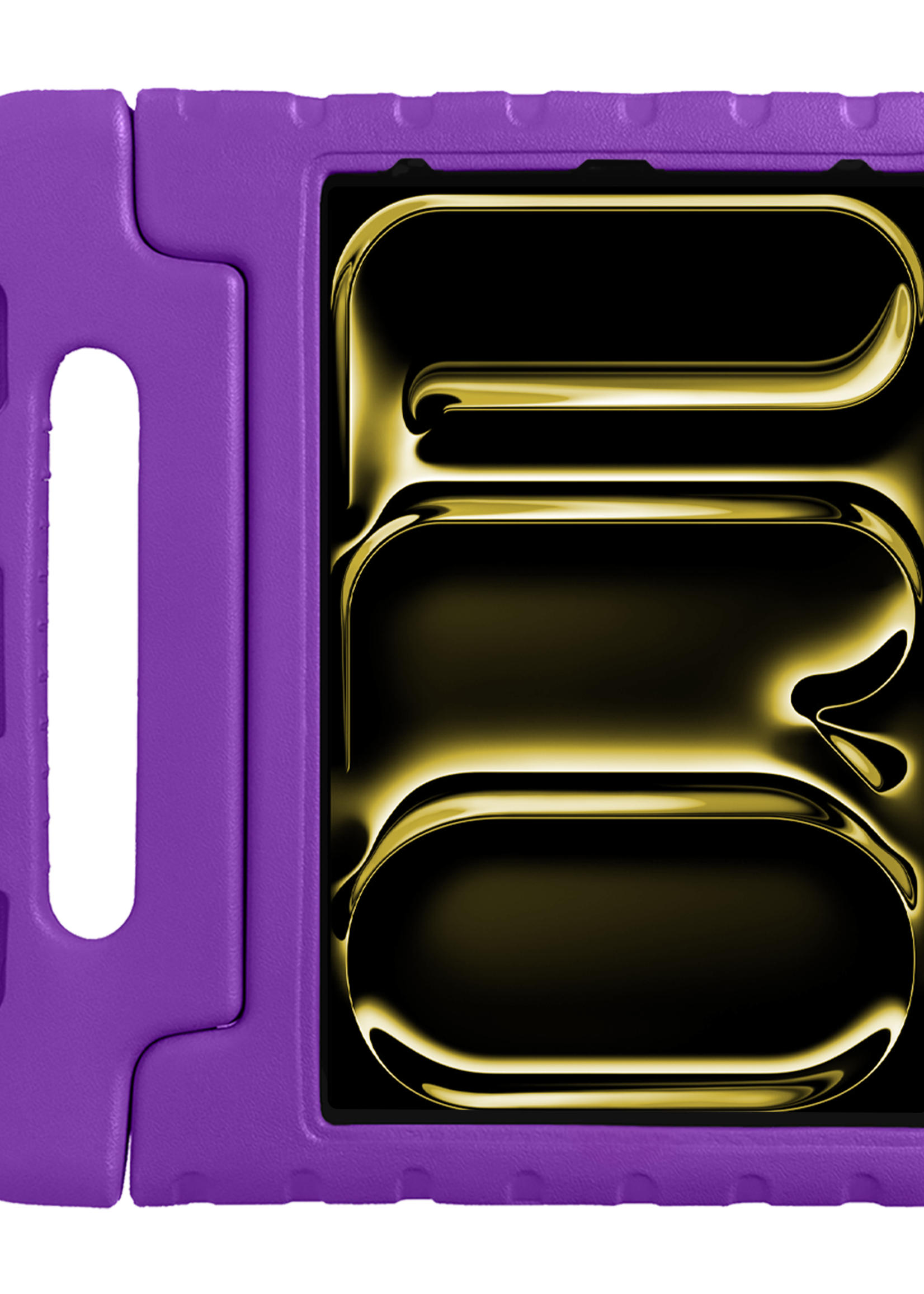 LUQ iPad Pro 12,9 inch 2021 Hoes Kinder Hoesje Kids Case Cover Kids Proof - iPad Pro 12,9 inch 2021 Kinder Hoes - Paars