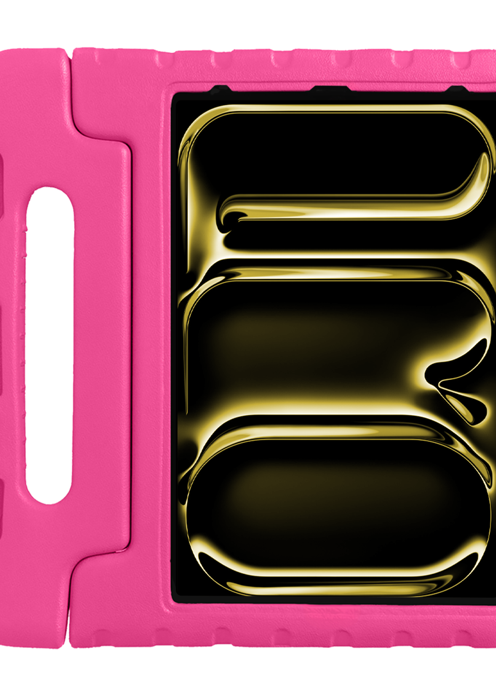 LUQ iPad Pro 12,9 inch 2021 Hoes Kinder Hoesje Kids Case Cover Kids Proof - iPad Pro 12,9 inch 2021 Kinder Hoes - Roze