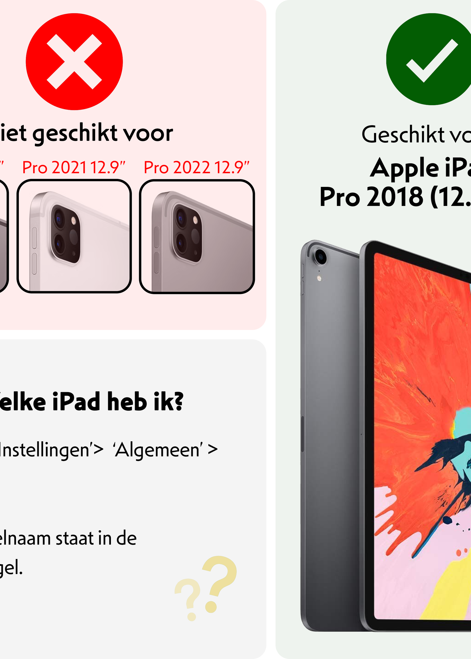 LUQ iPad Pro 12,9 inch 2018 Hoes Kinder Hoesje Kids Case Cover Kids Proof - iPad Pro 12,9 inch 2018 Kinder Hoes - Licht Blauw