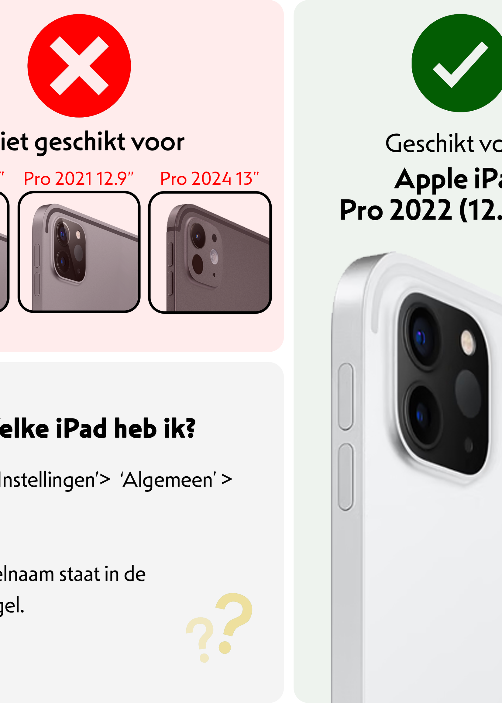 LUQ iPad Pro 12,9 inch 2022 Hoes Kinder Hoesje Kids Case Cover Kids Proof Met 2x Screenprotector - iPad Pro 12,9 inch 2022 Kinder Hoes - Zwart