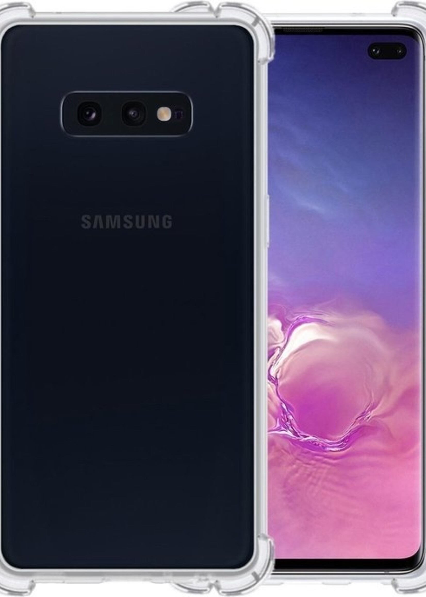 LUQ LUQ Samsung Galaxy S10e Hoesje Shockproof Siliconen Hoes - Transparant