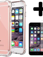 LUQ LUQ iPhone 6/6s Hoesje Shockproof Met Screenprotector - Transparant