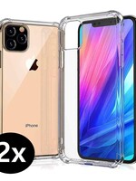 LUQ LUQ iPhone 11 Pro Max Hoesje Shockproof - Transparant - 2 PACK
