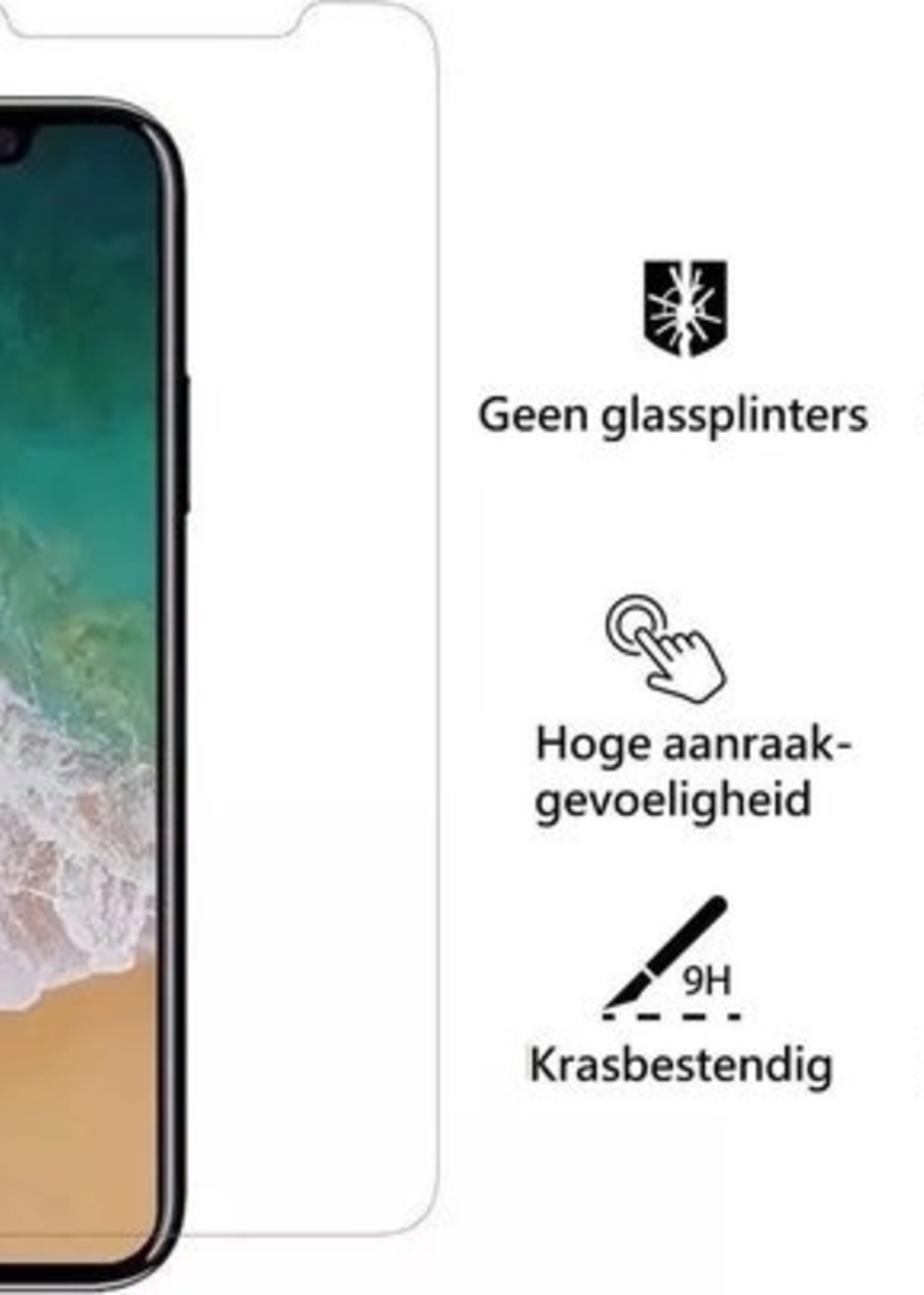 LUQ LUQ iPhone 11 Pro Hoesje Shockproof Siliconen Hoes Met 2x Screenprotector