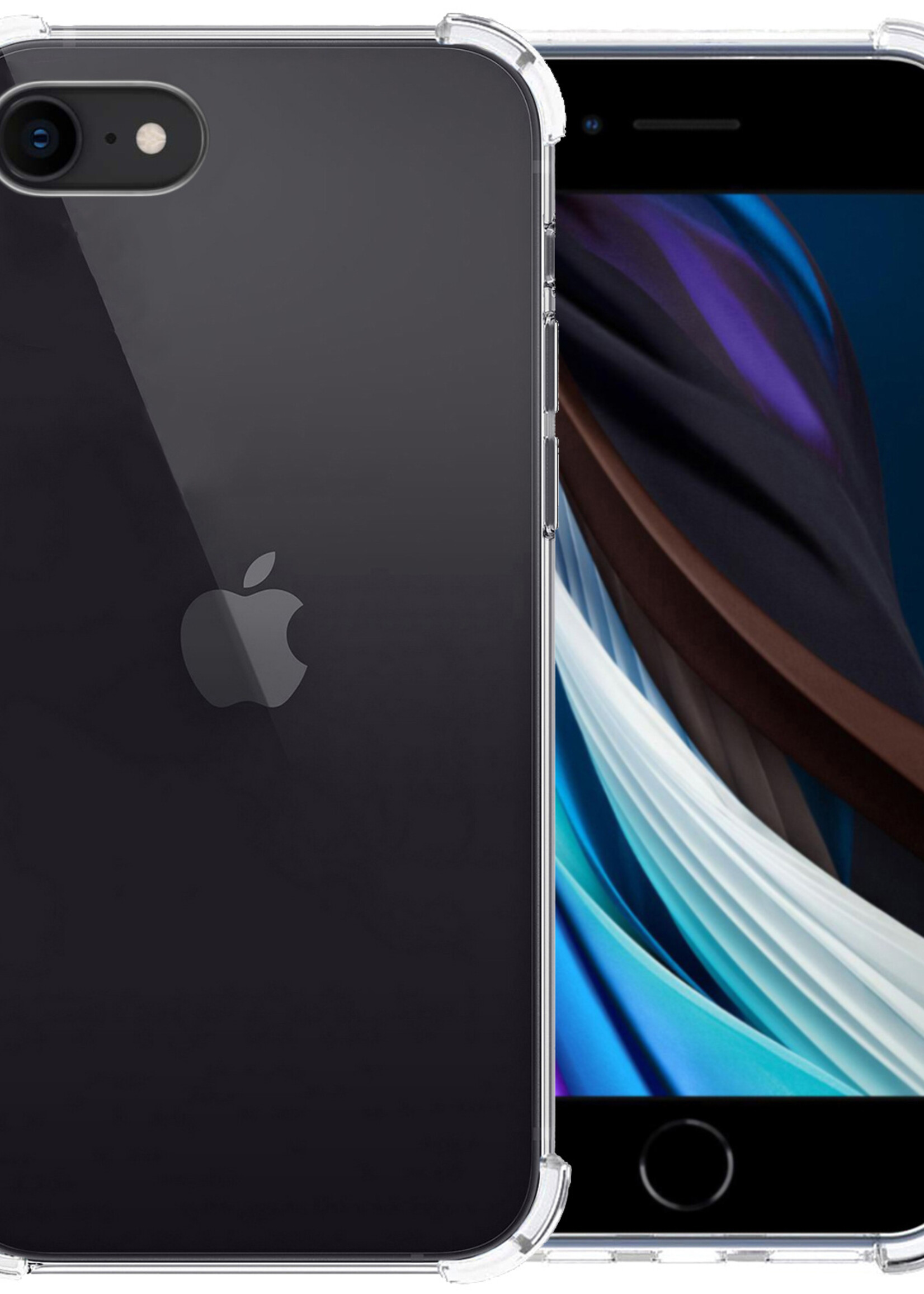 LUQ LUQ iPhone 7/8/SE 2020/2022 Hoesje Shockproof Siliconen Hoes - Transparant