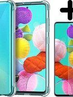 LUQ LUQ Samsung Galaxy A51 Hoesje Shockproof Met Screenprotector