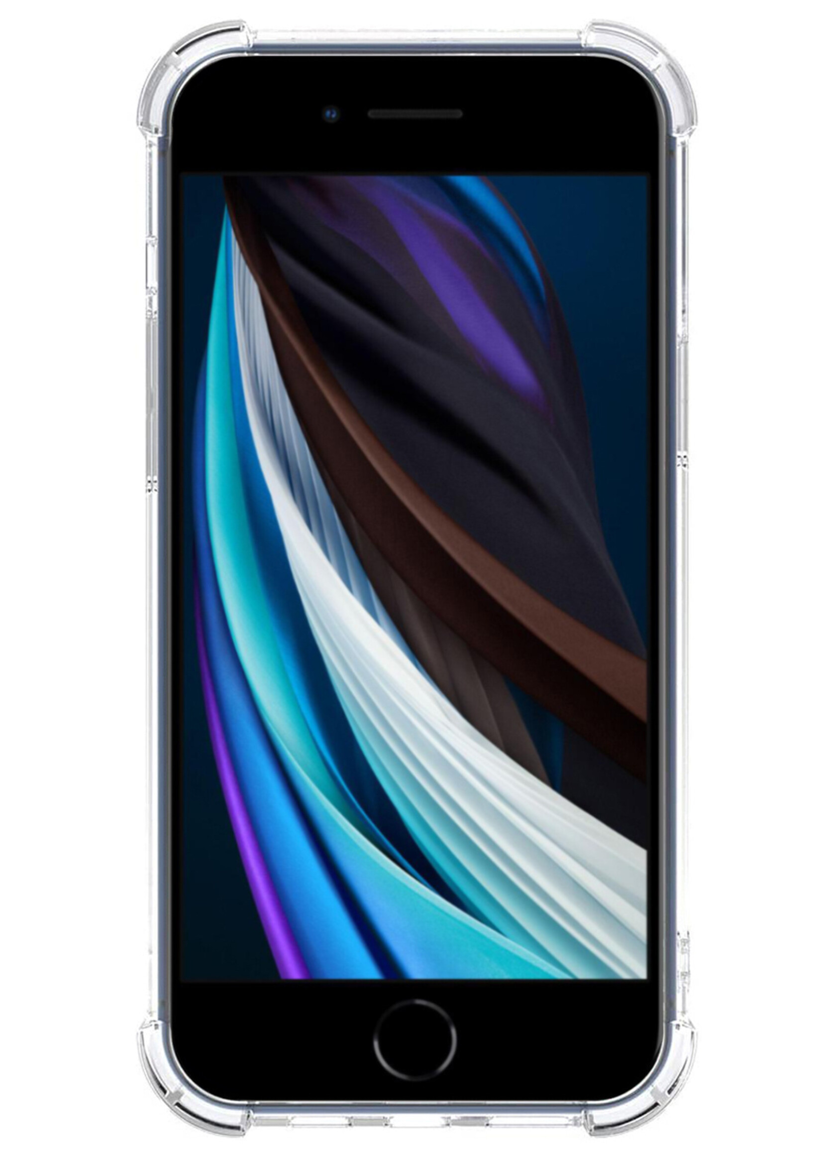 LUQ LUQ iPhone 7/8/SE 2020/2022 Hoesje Shockproof Siliconen Hoes - Transparant