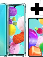 LUQ LUQ Samsung Galaxy A41 Hoesje Shockproof Met Screenprotector