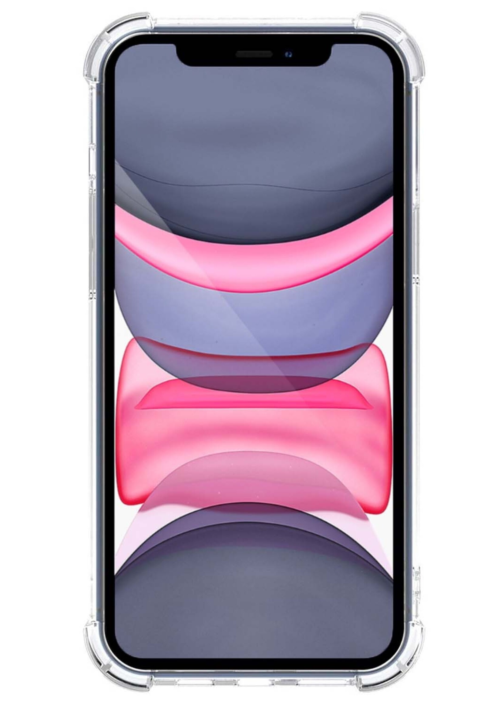 LUQ LUQ iPhone Xs Max Hoesje Shockproof Siliconen Hoes - Transparant