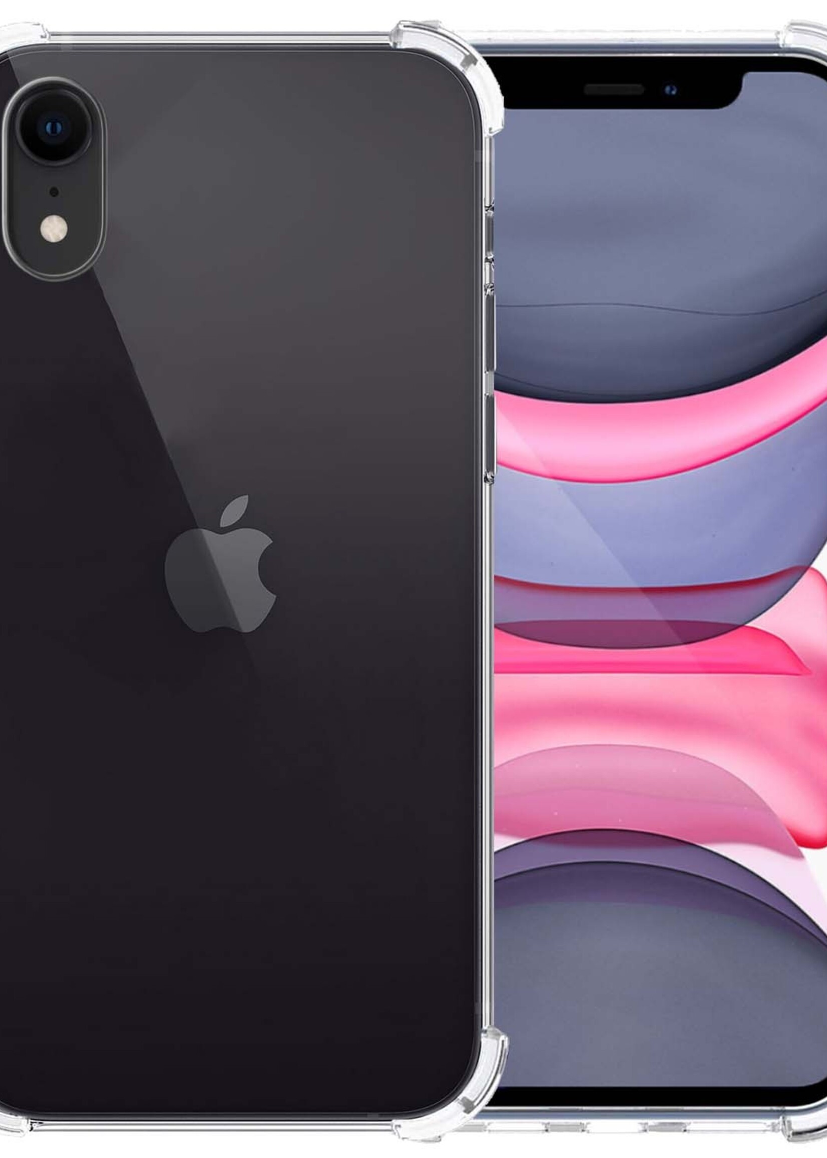 LUQ LUQ iPhone XR Hoesje Shockproof Siliconen Hoes - Transparant