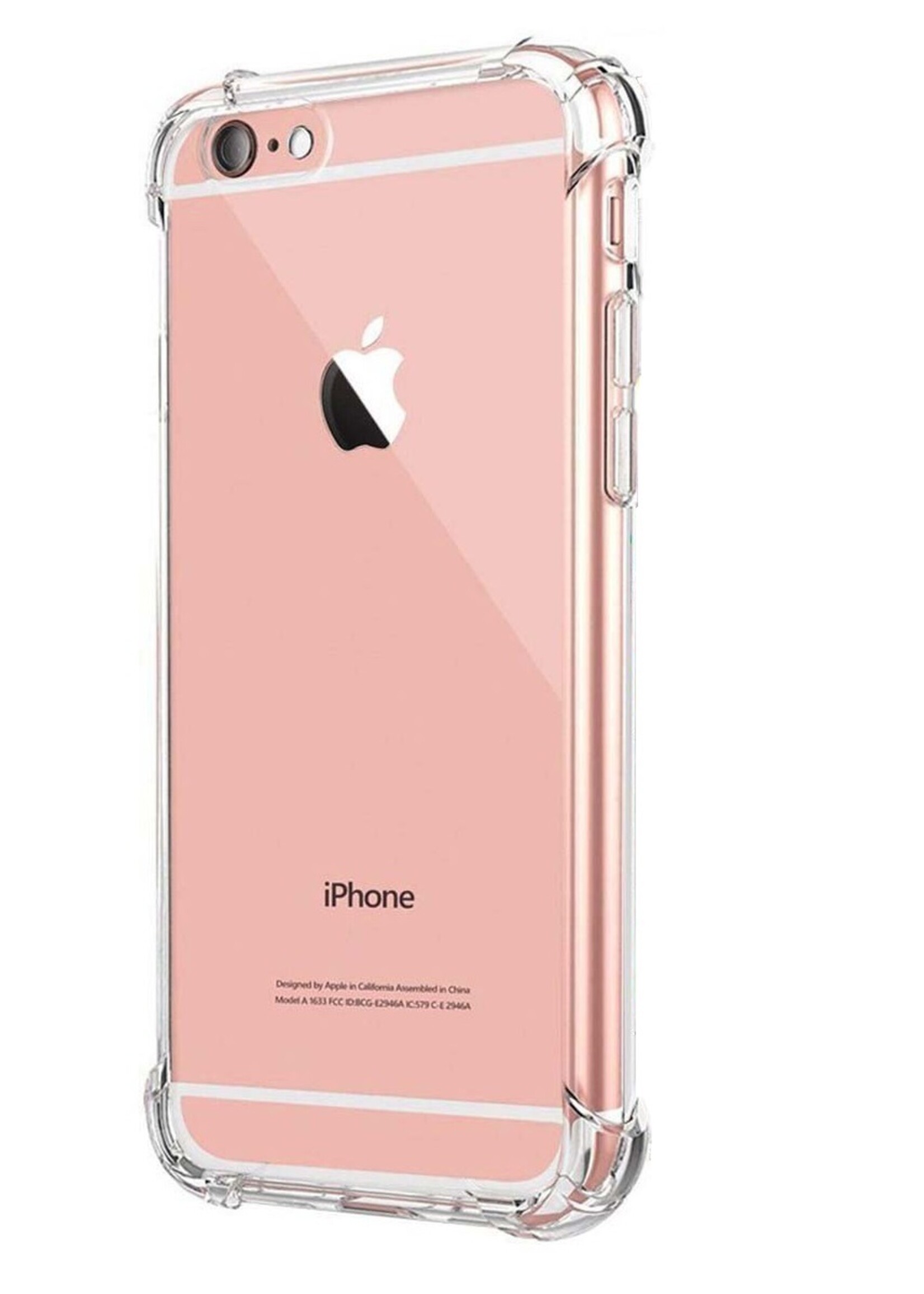 LUQ LUQ iPhone 6/6s Hoesje Shockproof Siliconen Hoes - Transparant