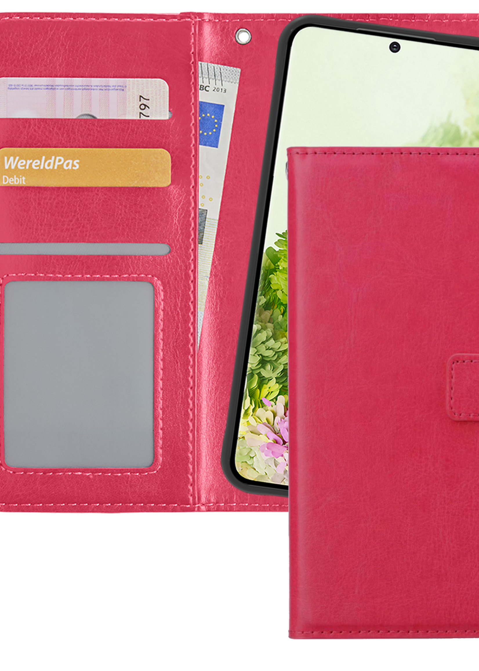 LUQ Hoesje Geschikt voor <model> Hoesje Case Uitneembare Bookcase 2-in-1 Hoes - Hoes Geschikt voor <model2> Hoes Wallet Case Met Pasjeshouder Hoesje - <color>