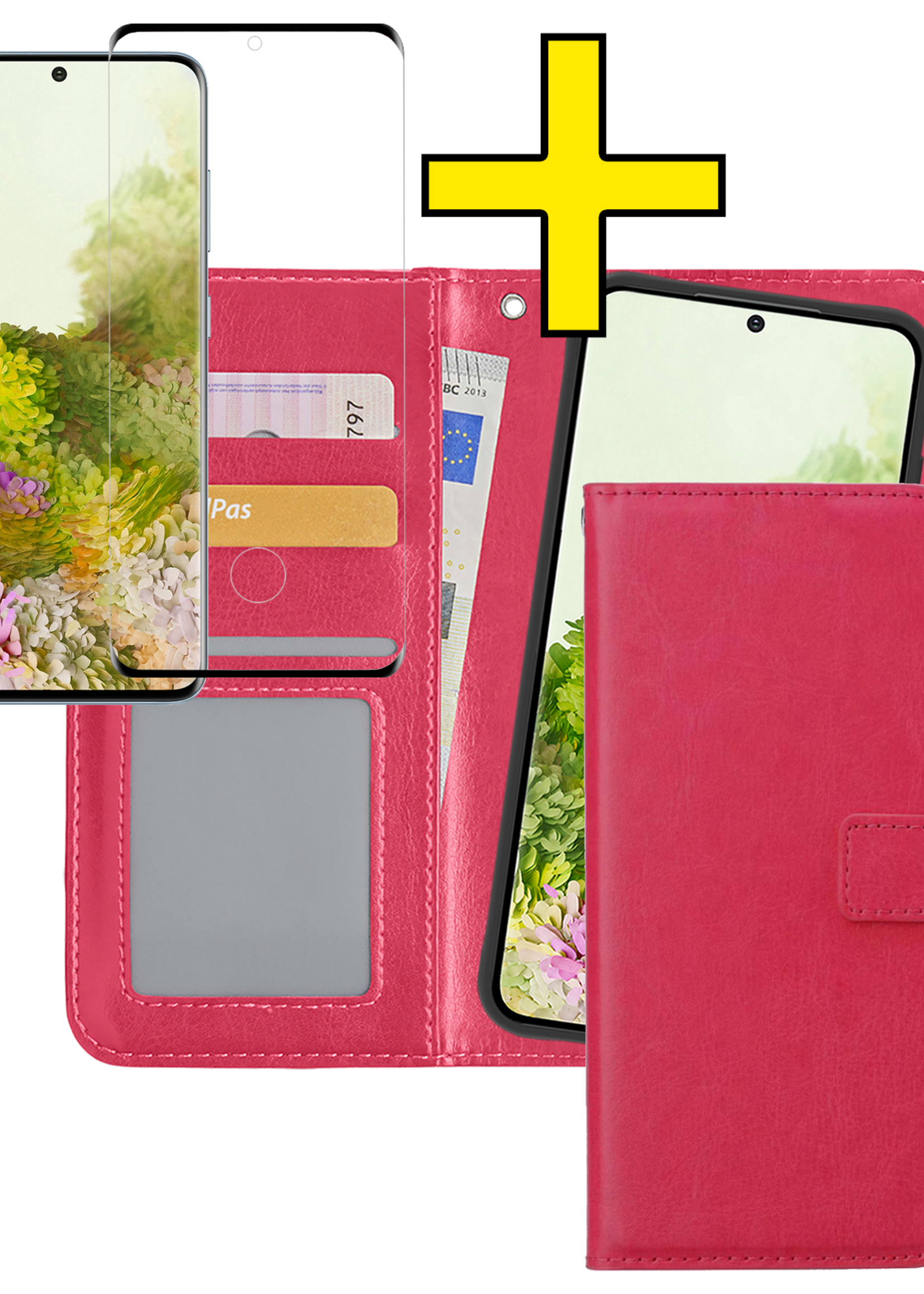LUQ Hoesje Geschikt voor <model> Hoesje Case Uitneembare Bookcase 2-in-1 Hoes Met Screenprotector - Hoes Geschikt voor <model2> Hoes Wallet Case Met Pasjeshouder Hoesje - <color>