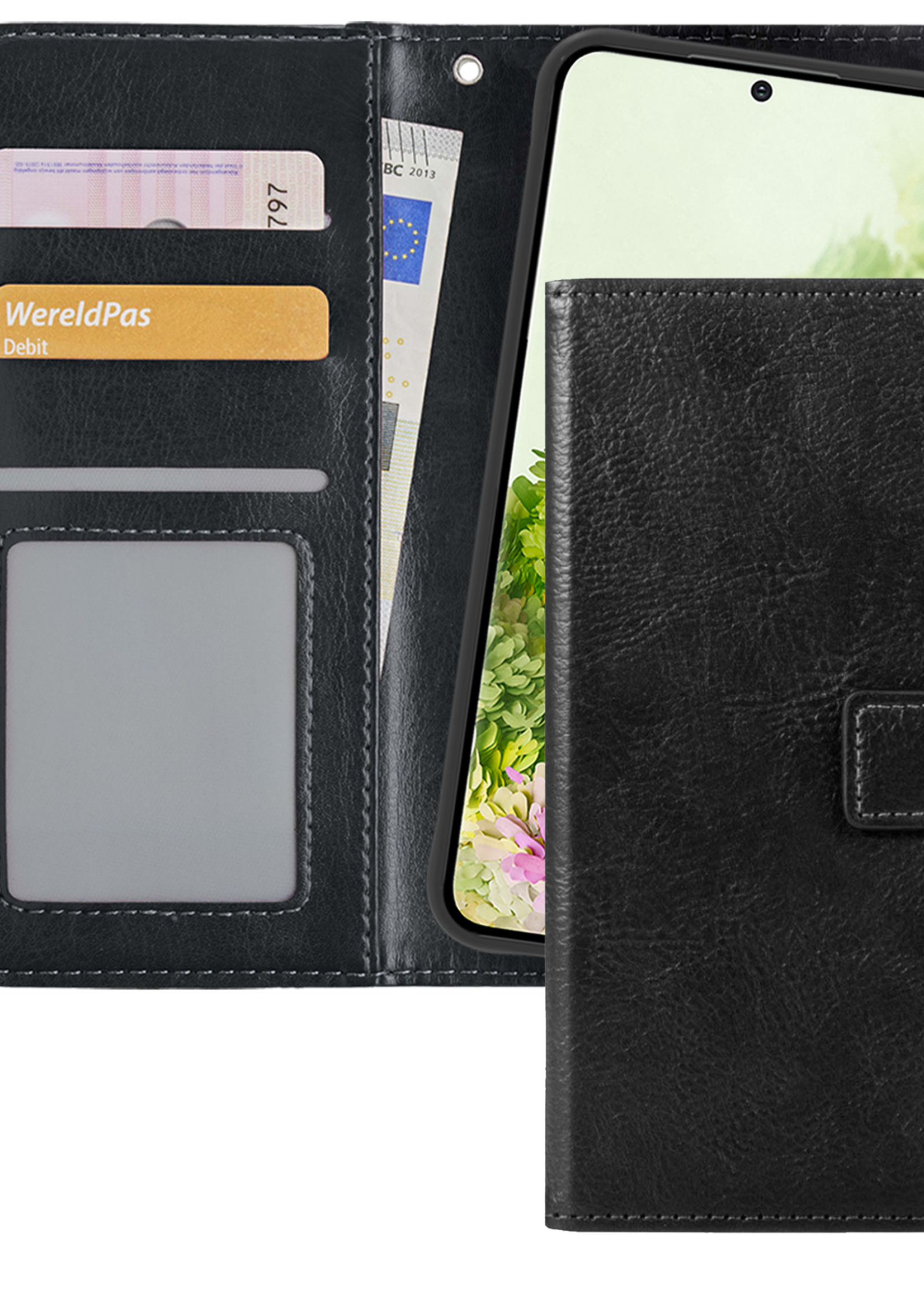 LUQ Hoesje Geschikt voor <model> Hoesje Case Uitneembare Bookcase 2-in-1 Hoes - Hoes Geschikt voor <model2> Hoes Wallet Case Met Pasjeshouder Hoesje - <color>