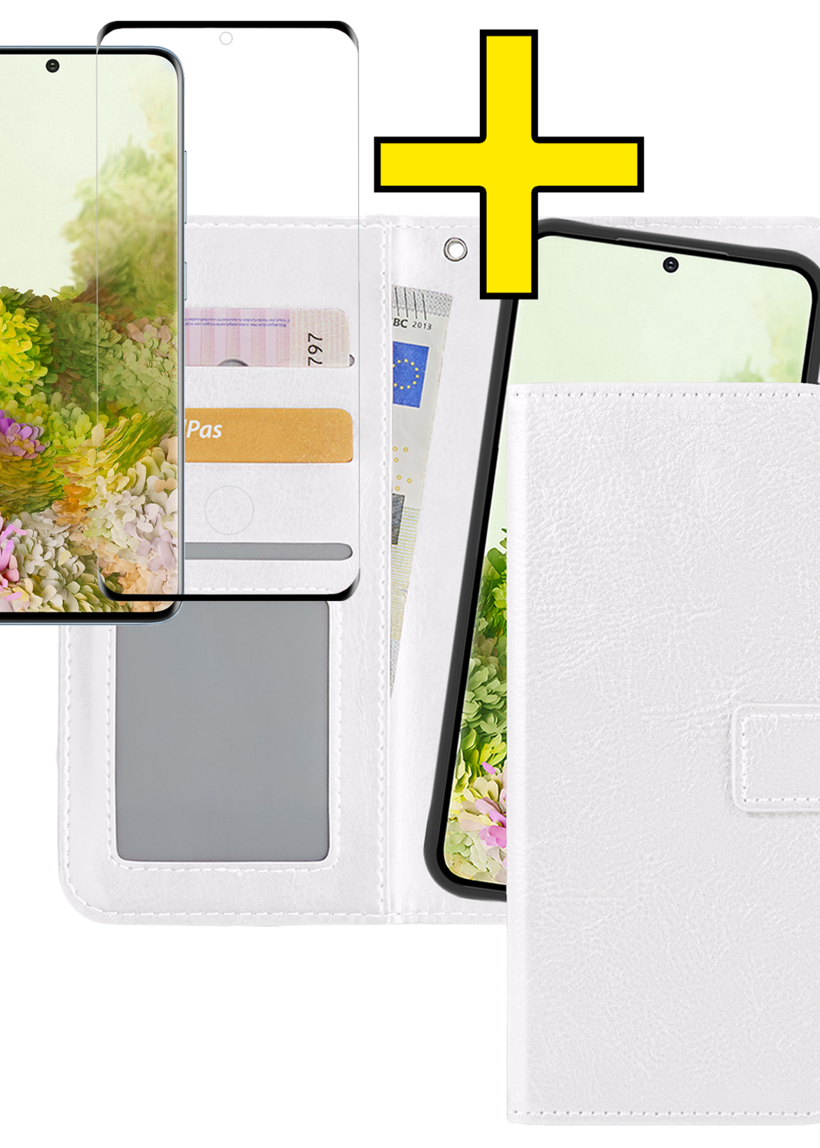 LUQ Hoesje Geschikt voor <model> Hoesje Case Uitneembare Bookcase 2-in-1 Hoes Met Screenprotector - Hoes Geschikt voor <model2> Hoes Wallet Case Met Pasjeshouder Hoesje - <color>