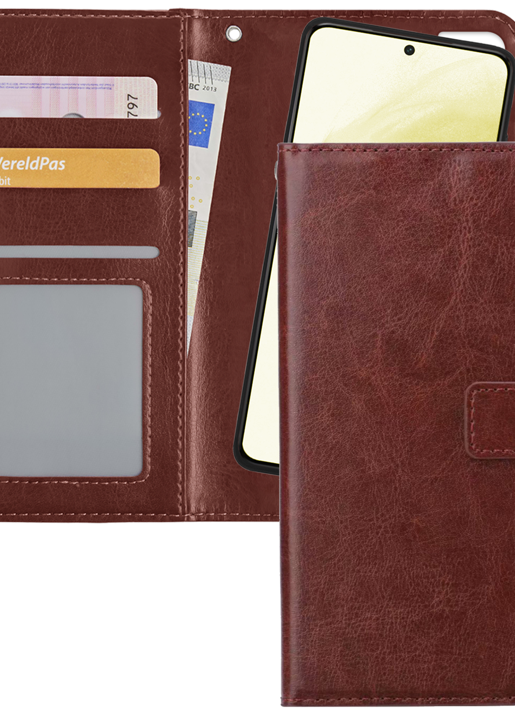 LUQ Hoesje Geschikt voor <model> Hoesje Case Uitneembare Bookcase 2-in-1 Hoes - Hoes Geschikt voor <model2> Hoes Wallet Case Met Pasjeshouder Hoesje - <color>