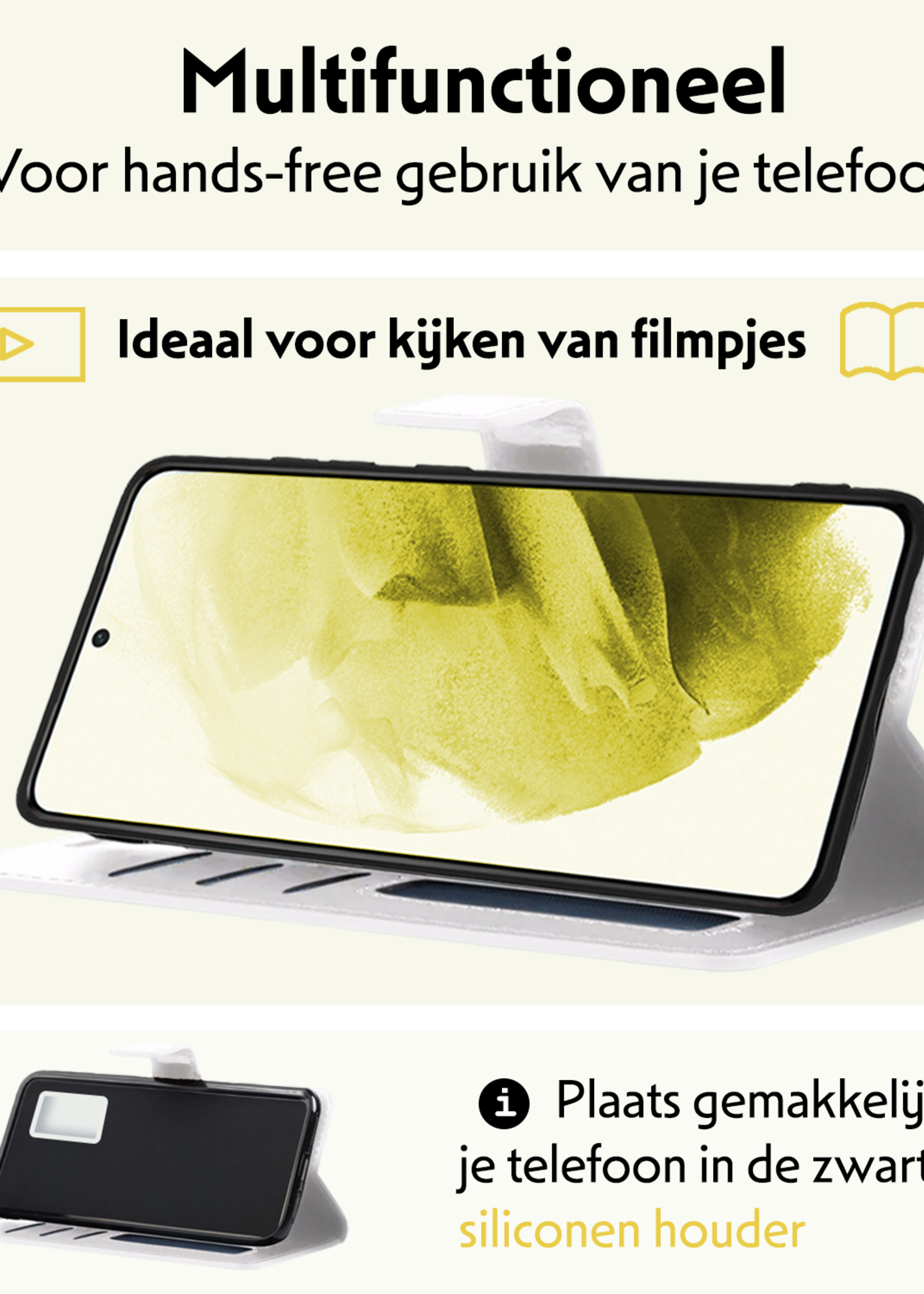 LUQ Hoesje Geschikt voor <model> Hoesje Case Uitneembare Bookcase 2-in-1 Hoes - Hoes Geschikt voor <model2> Hoes Wallet Case Met Pasjeshouder Hoesje - <color>