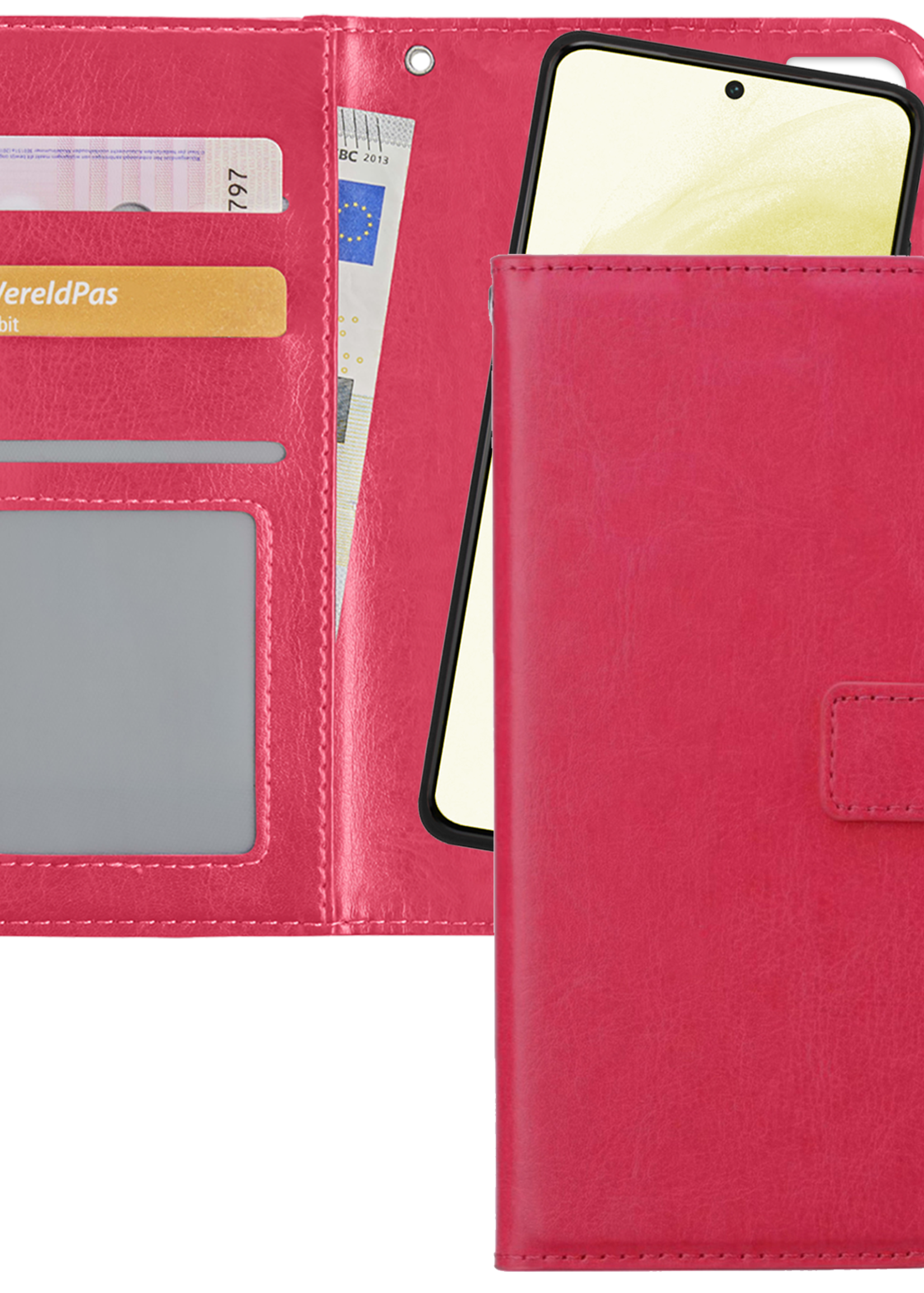 LUQ Hoesje Geschikt voor <model> Hoesje Case Uitneembare Bookcase 2-in-1 Hoes - Hoes Geschikt voor <model2> Hoes Wallet Case Met Pasjeshouder Hoesje - <color>