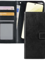 LUQ LUQ Samsung Galaxy S21 Plus Hoesje Bookcase Uitneembaar - Zwart