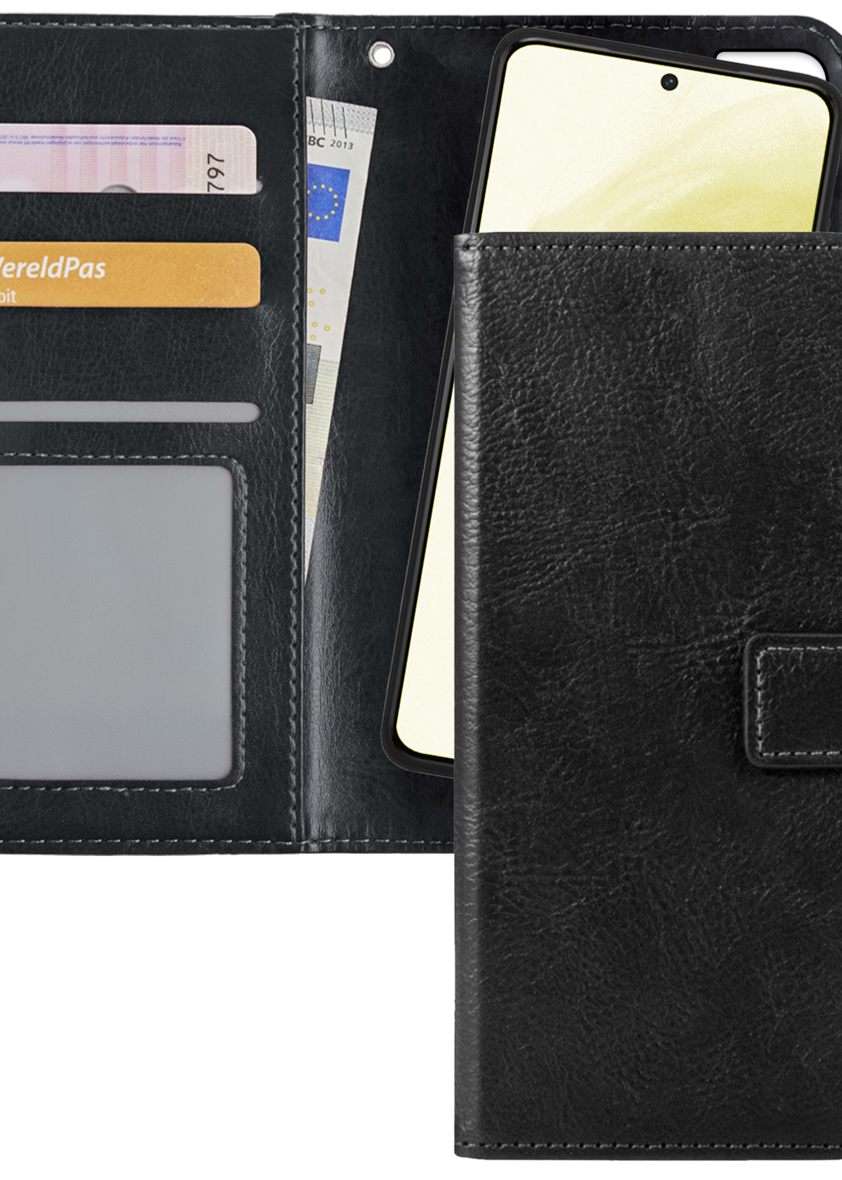 LUQ Hoesje Geschikt voor <model> Hoesje Case Uitneembare Bookcase 2-in-1 Hoes - Hoes Geschikt voor <model2> Hoes Wallet Case Met Pasjeshouder Hoesje - <color>