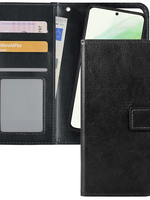 LUQ LUQ Samsung Galaxy S21 Ultra Hoesje Bookcase Uitneembaar - Zwart