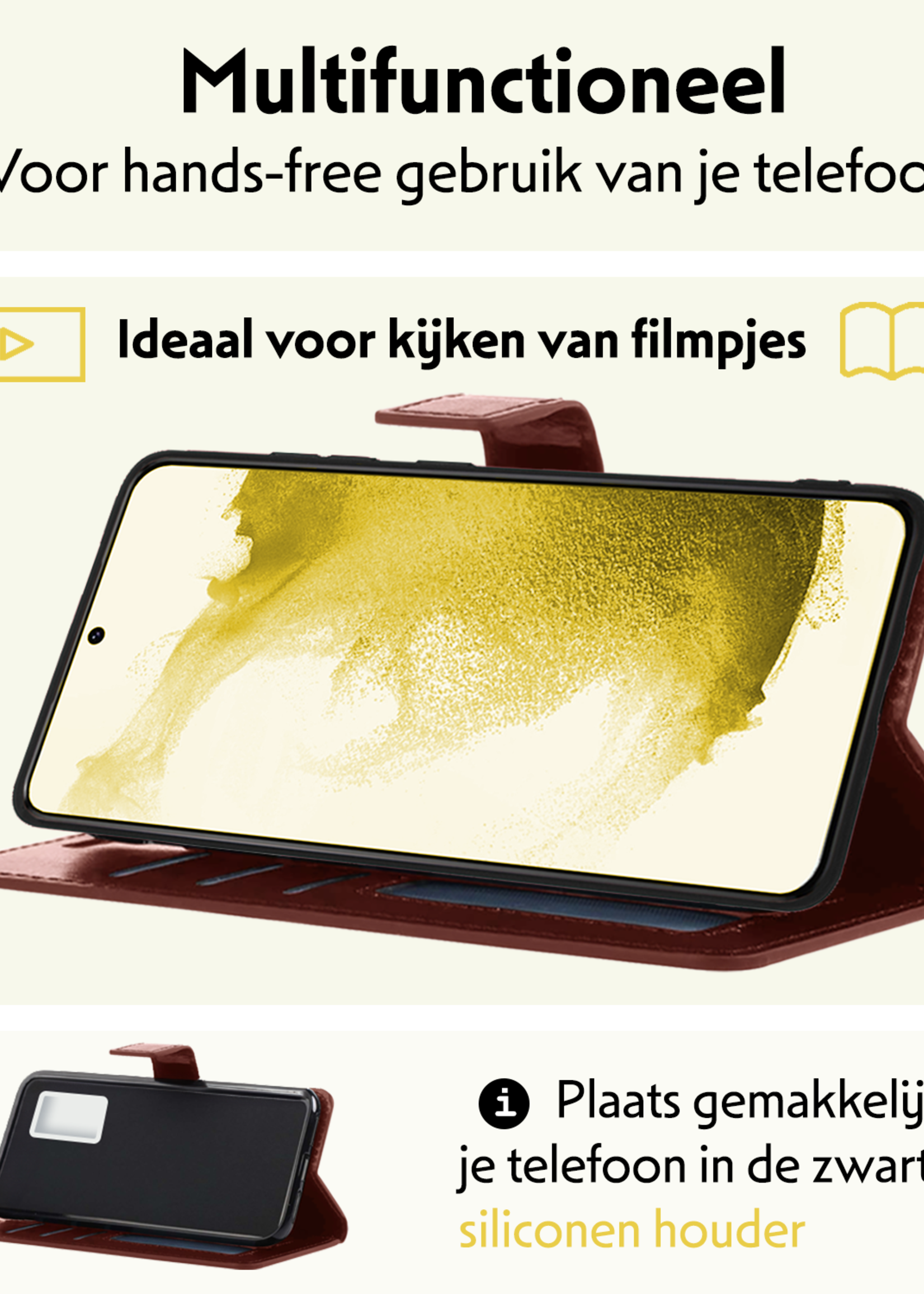 LUQ Hoesje Geschikt voor <model> Hoesje Case Uitneembare Bookcase 2-in-1 Hoes - Hoes Geschikt voor <model2> Hoes Wallet Case Met Pasjeshouder Hoesje - <color>