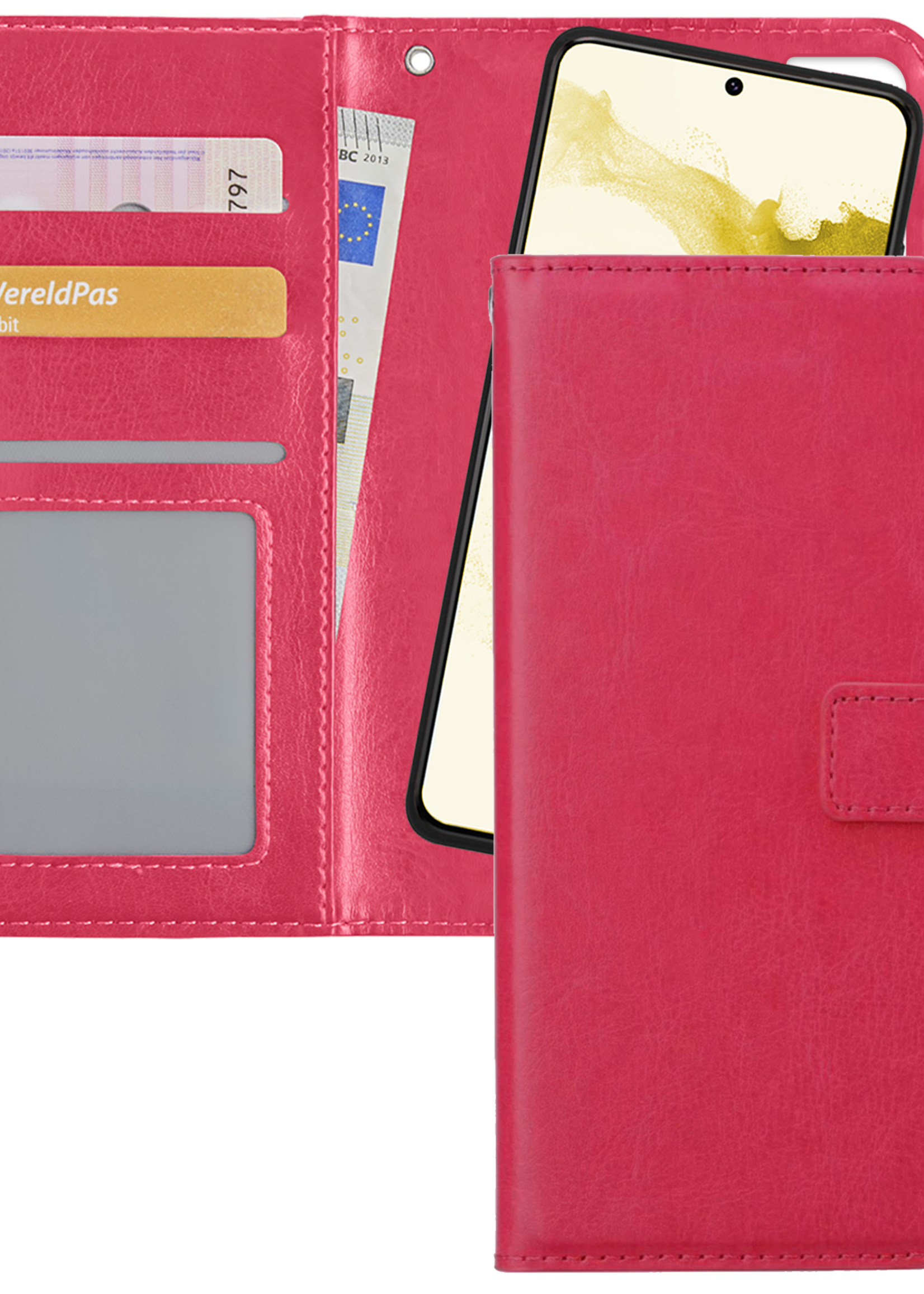 LUQ Hoesje Geschikt voor <model> Hoesje Case Uitneembare Bookcase 2-in-1 Hoes - Hoes Geschikt voor <model2> Hoes Wallet Case Met Pasjeshouder Hoesje - <color>
