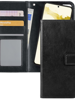 LUQ LUQ Samsung Galaxy S22 Hoesje Bookcase Uitneembaar - Zwart