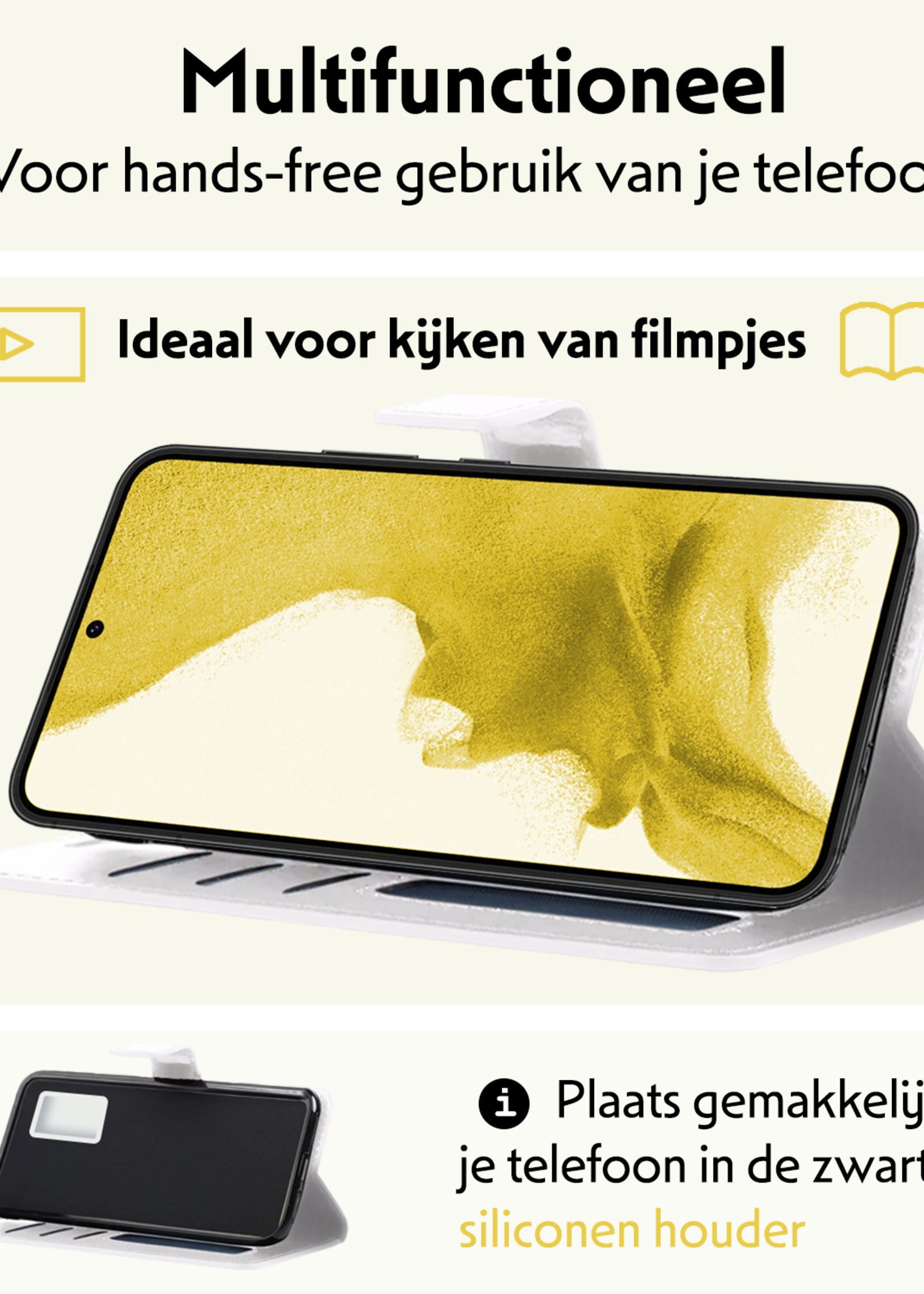 LUQ Hoesje Geschikt voor <model> Hoesje Case Uitneembare Bookcase 2-in-1 Hoes - Hoes Geschikt voor <model2> Hoes Wallet Case Met Pasjeshouder Hoesje - <color>