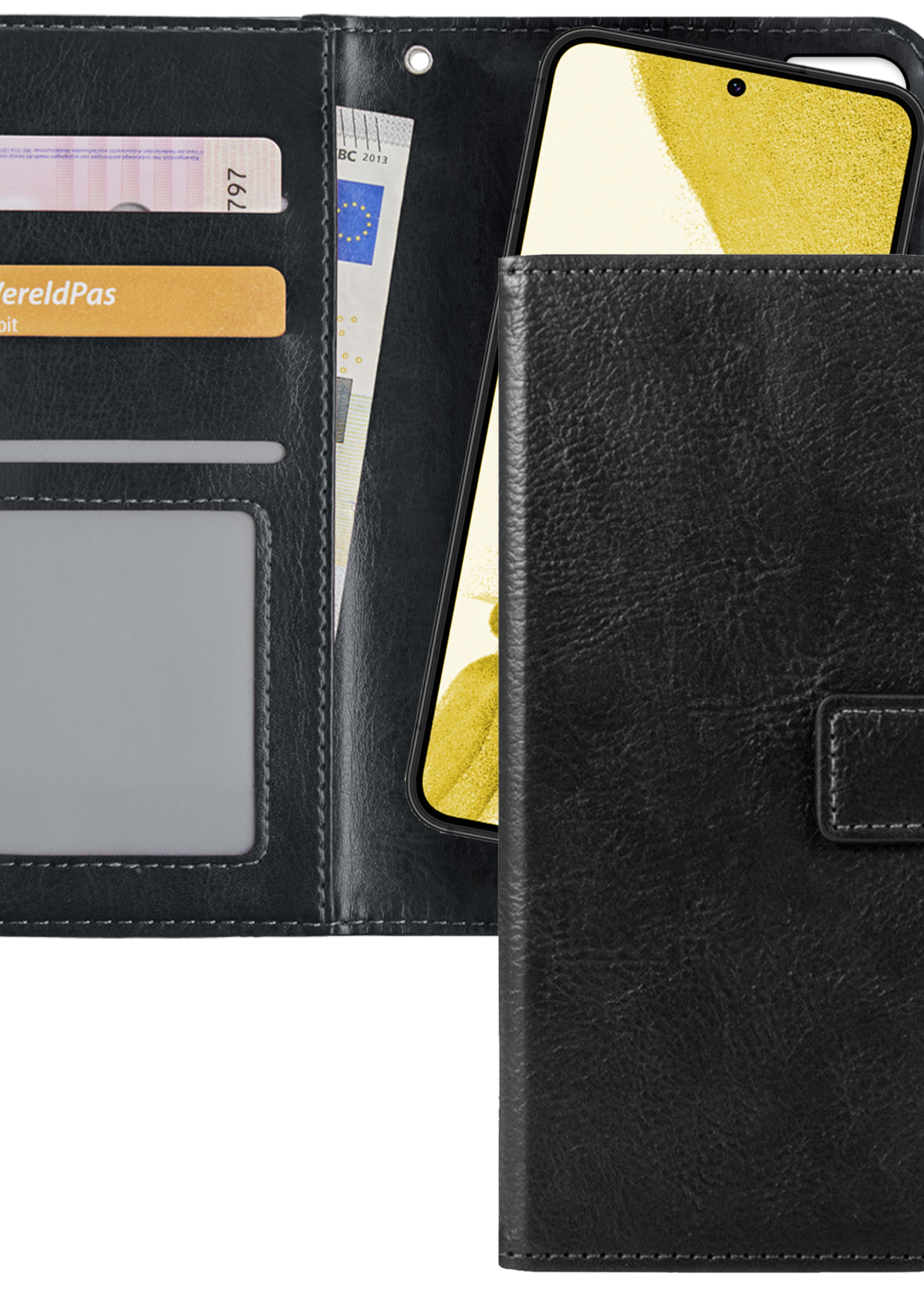 LUQ Hoesje Geschikt voor <model> Hoesje Case Uitneembare Bookcase 2-in-1 Hoes - Hoes Geschikt voor <model2> Hoes Wallet Case Met Pasjeshouder Hoesje - <color>