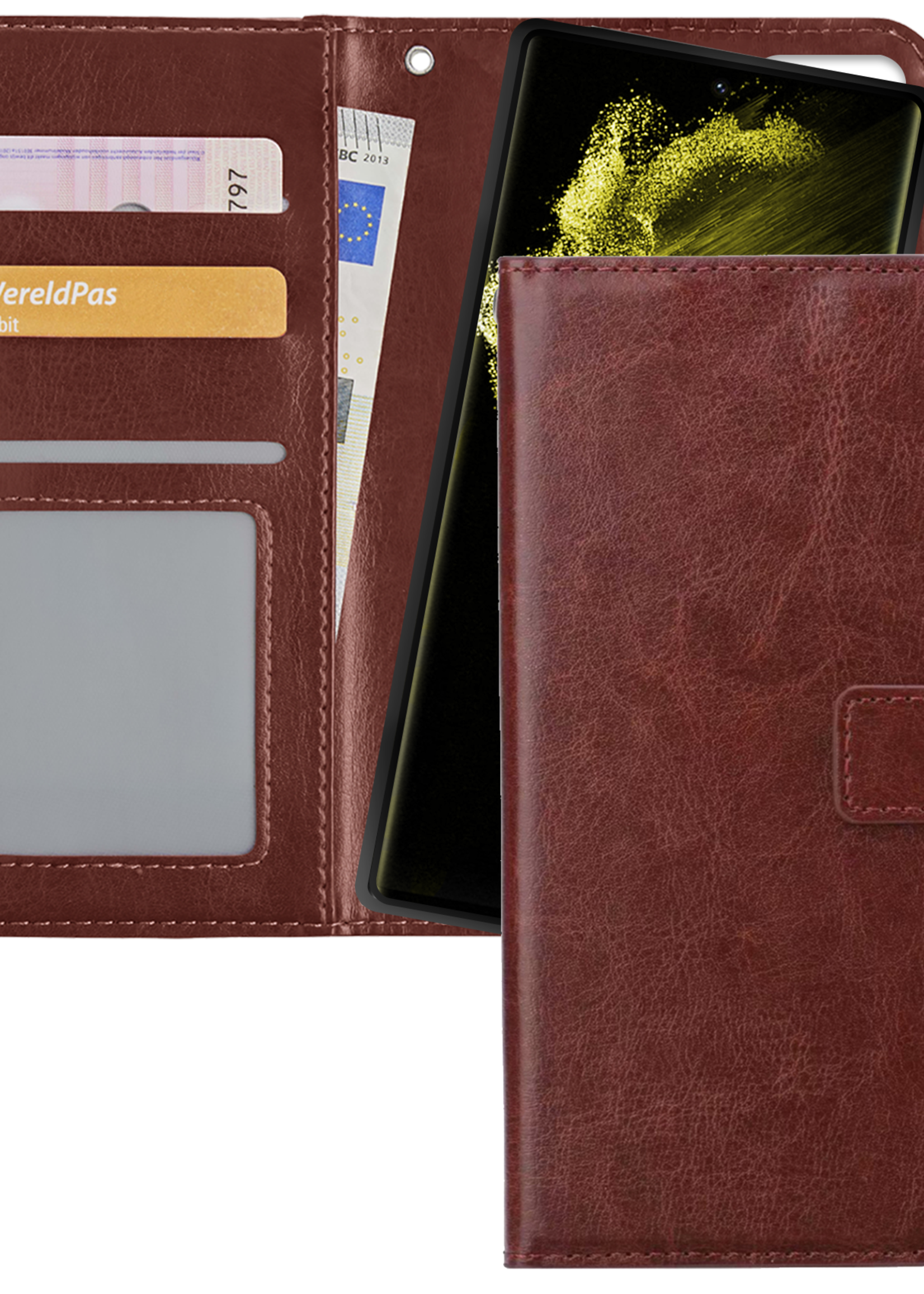 LUQ Hoesje Geschikt voor <model> Hoesje Case Uitneembare Bookcase 2-in-1 Hoes - Hoes Geschikt voor <model2> Hoes Wallet Case Met Pasjeshouder Hoesje - <color>