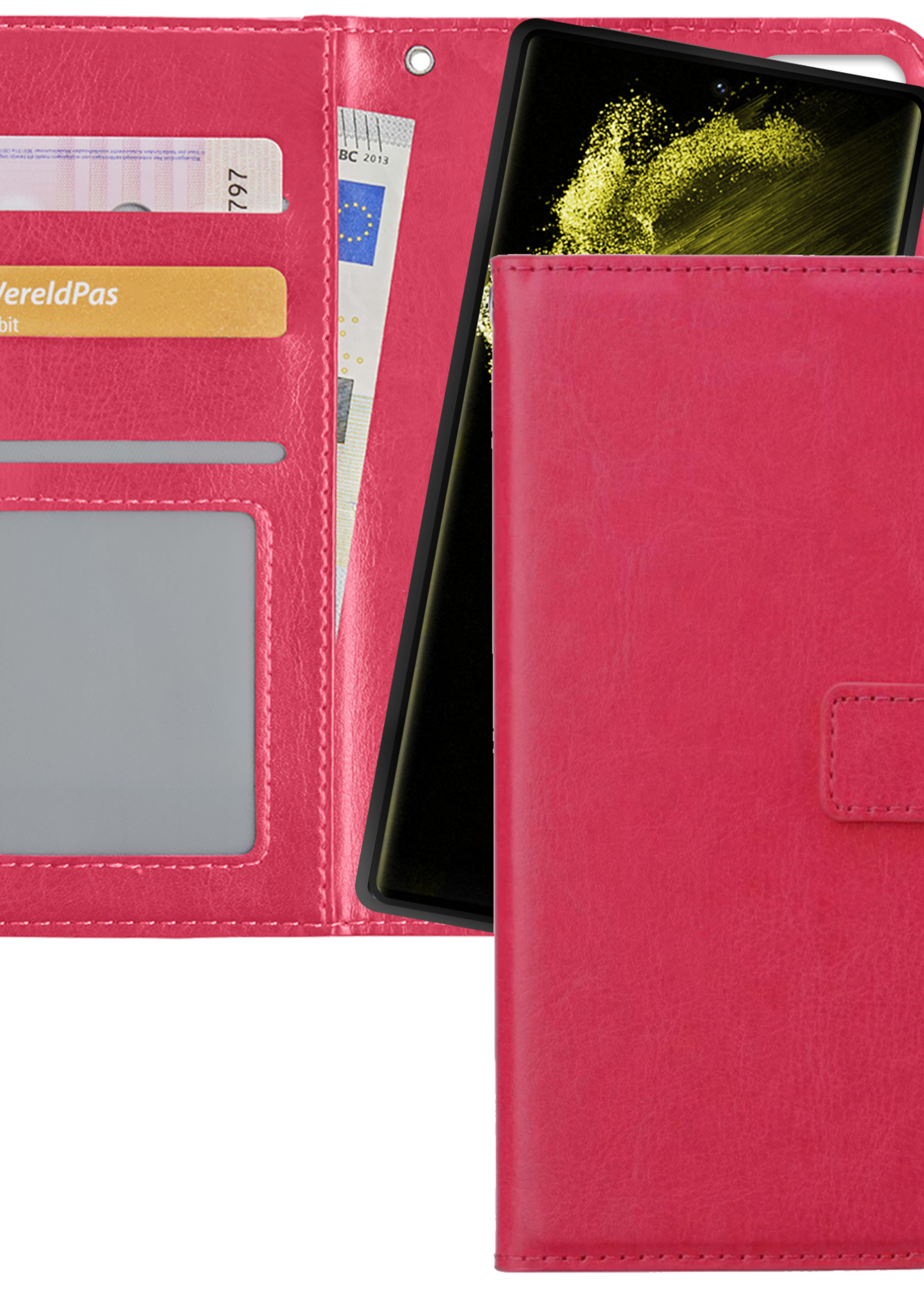 LUQ Hoesje Geschikt voor <model> Hoesje Case Uitneembare Bookcase 2-in-1 Hoes - Hoes Geschikt voor <model2> Hoes Wallet Case Met Pasjeshouder Hoesje - <color>