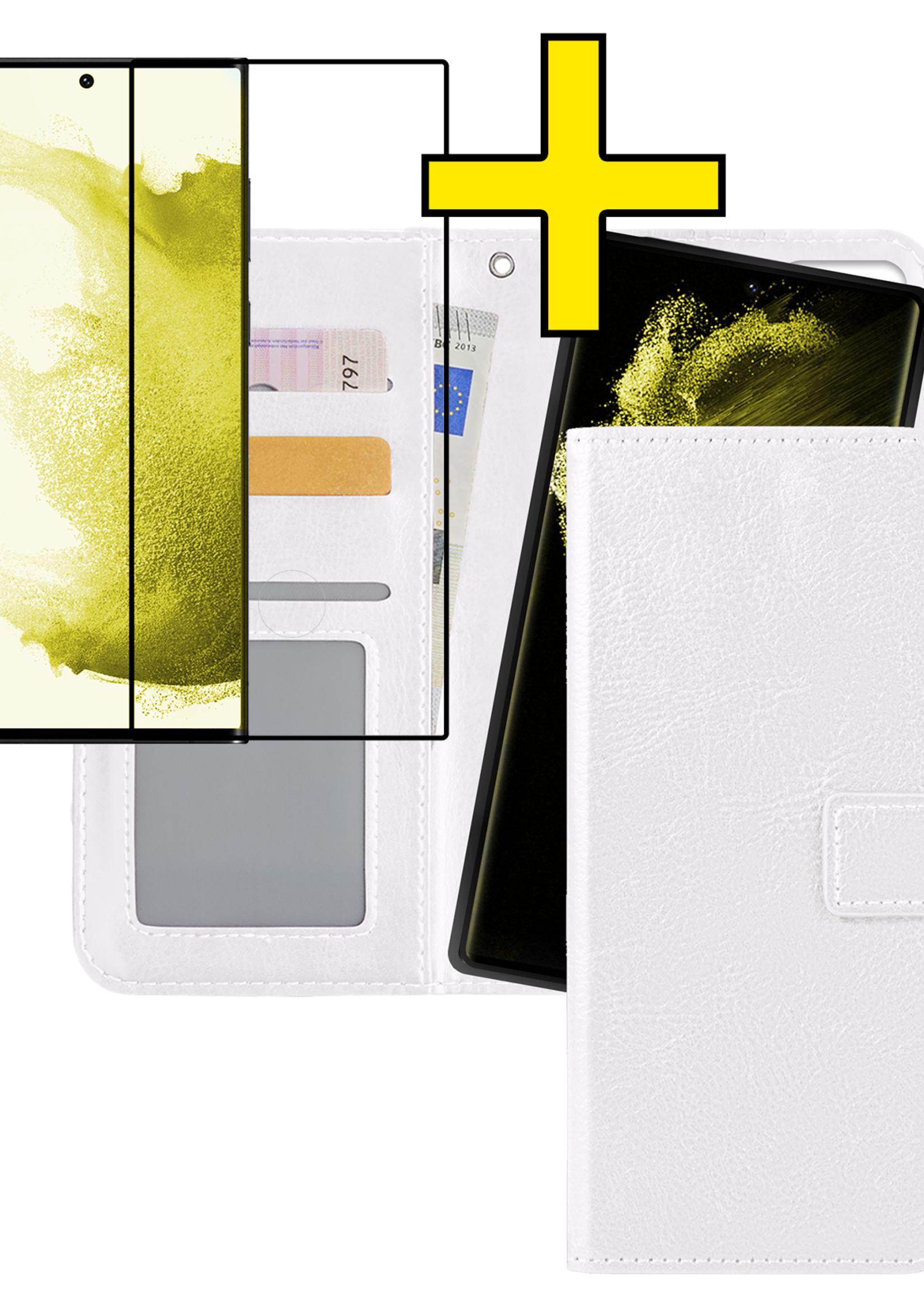 LUQ Hoesje Geschikt voor <model> Hoesje Case Uitneembare Bookcase 2-in-1 Hoes Met Screenprotector - Hoes Geschikt voor <model2> Hoes Wallet Case Met Pasjeshouder Hoesje - <color>