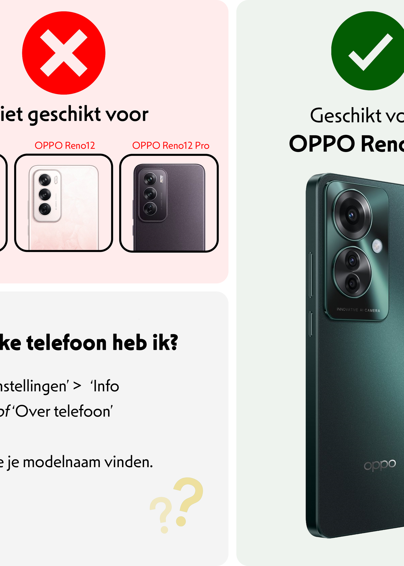 LUQ Screenprotector Geschikt voor Oppo Reno11 F Screenprotector Privacy Glas Gehard Full Cover - Screenprotector Geschikt voor Oppo Reno11 F Screenprotector Privacy Tempered Glass - 2 PACK