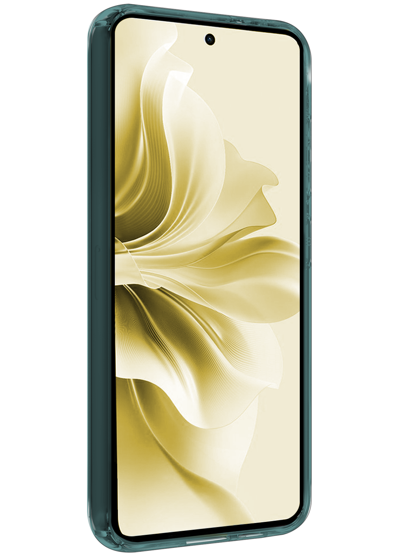 LUQ Hoesje Geschikt voor Oppo Reno11 F Hoesje Siliconen Case Hoes Met Screenprotector - Hoes Geschikt voor Oppo Reno11 F Hoes Cover Case - Transparant