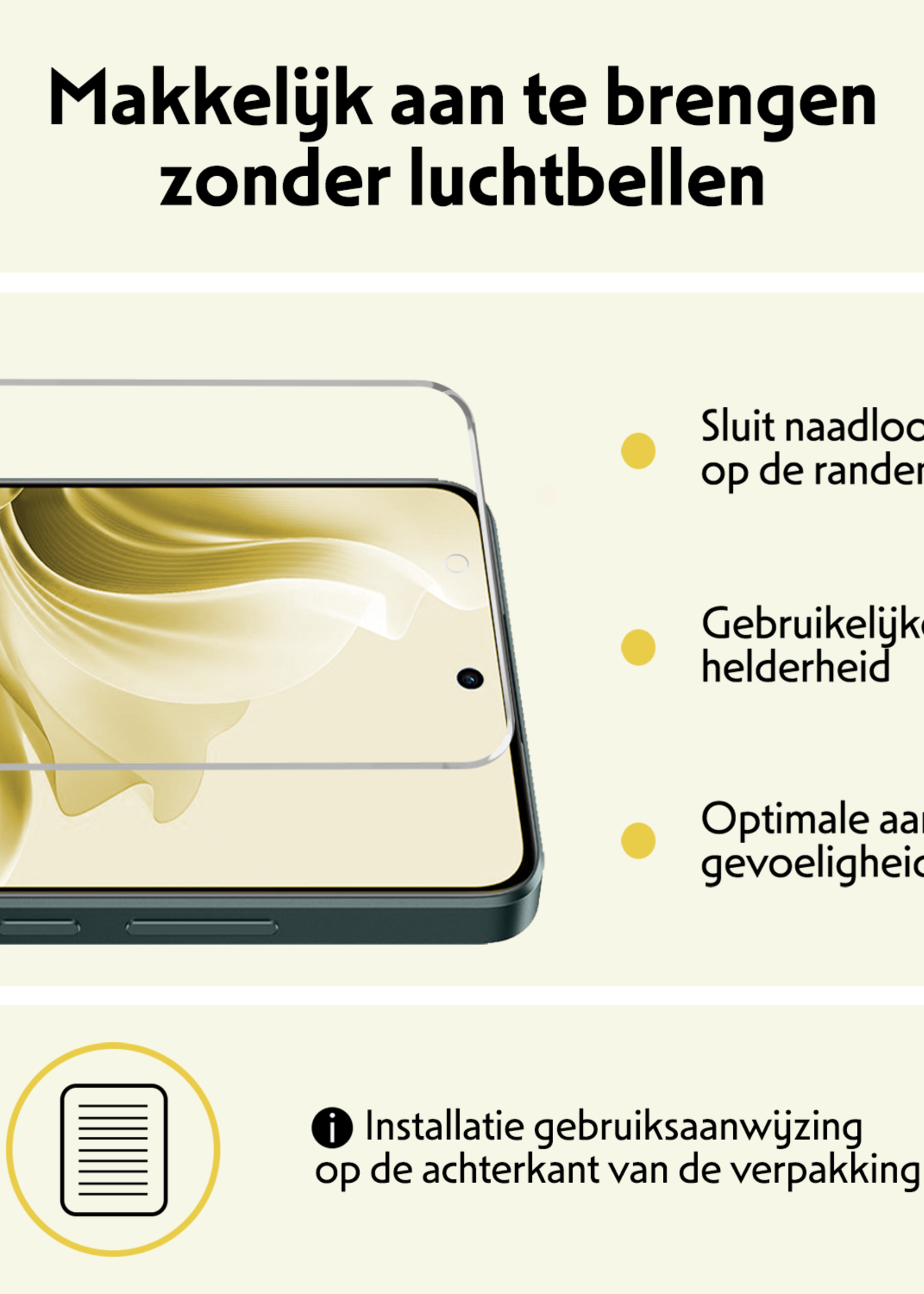 LUQ Hoesje Geschikt voor Oppo Reno11 F Hoesje Siliconen Shock Proof Case Hoes Met Screenprotector - Hoes Geschikt voor Oppo Reno11 F Hoes Cover Case Shockproof - Transparant