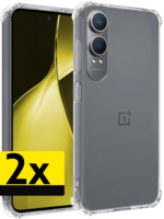 LUQ LUQ OnePlus Nord CE4 Lite Hoesje Shockproof - Transparant - 2 PACK