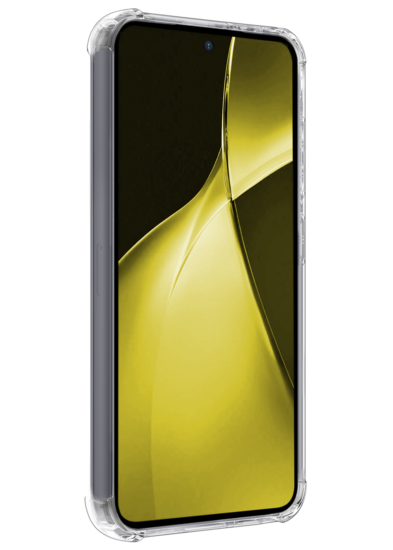 LUQ Hoesje Geschikt voor OnePlus Nord CE4 Lite Hoesje Siliconen Shock Proof Case Hoes Met 2x Screenprotector - Hoes Geschikt voor OnePlus Nord CE4 Lite Hoes Cover Case Shockproof - Transparant