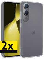 LUQ LUQ OnePlus Nord CE4 Lite Hoesje Siliconen - Transparant - 2 PACK